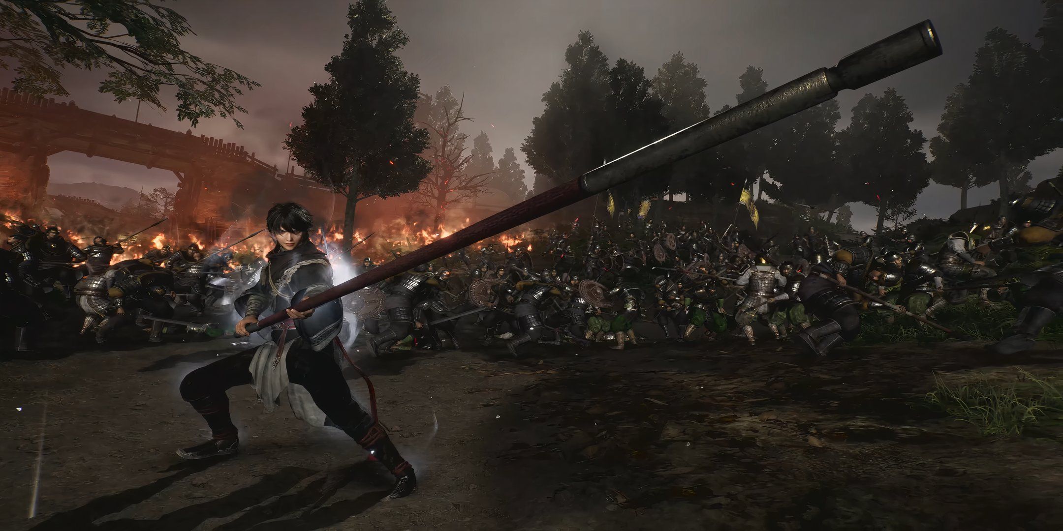 Dynasty warriors origins protagonist on the battlefield