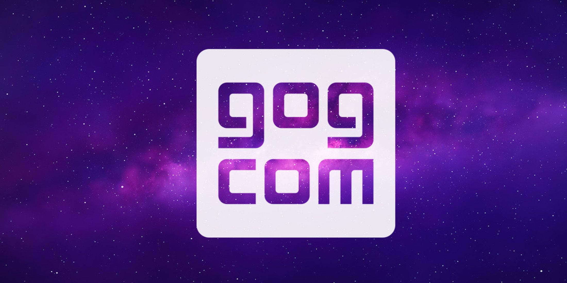 GOG logo with cosmic background