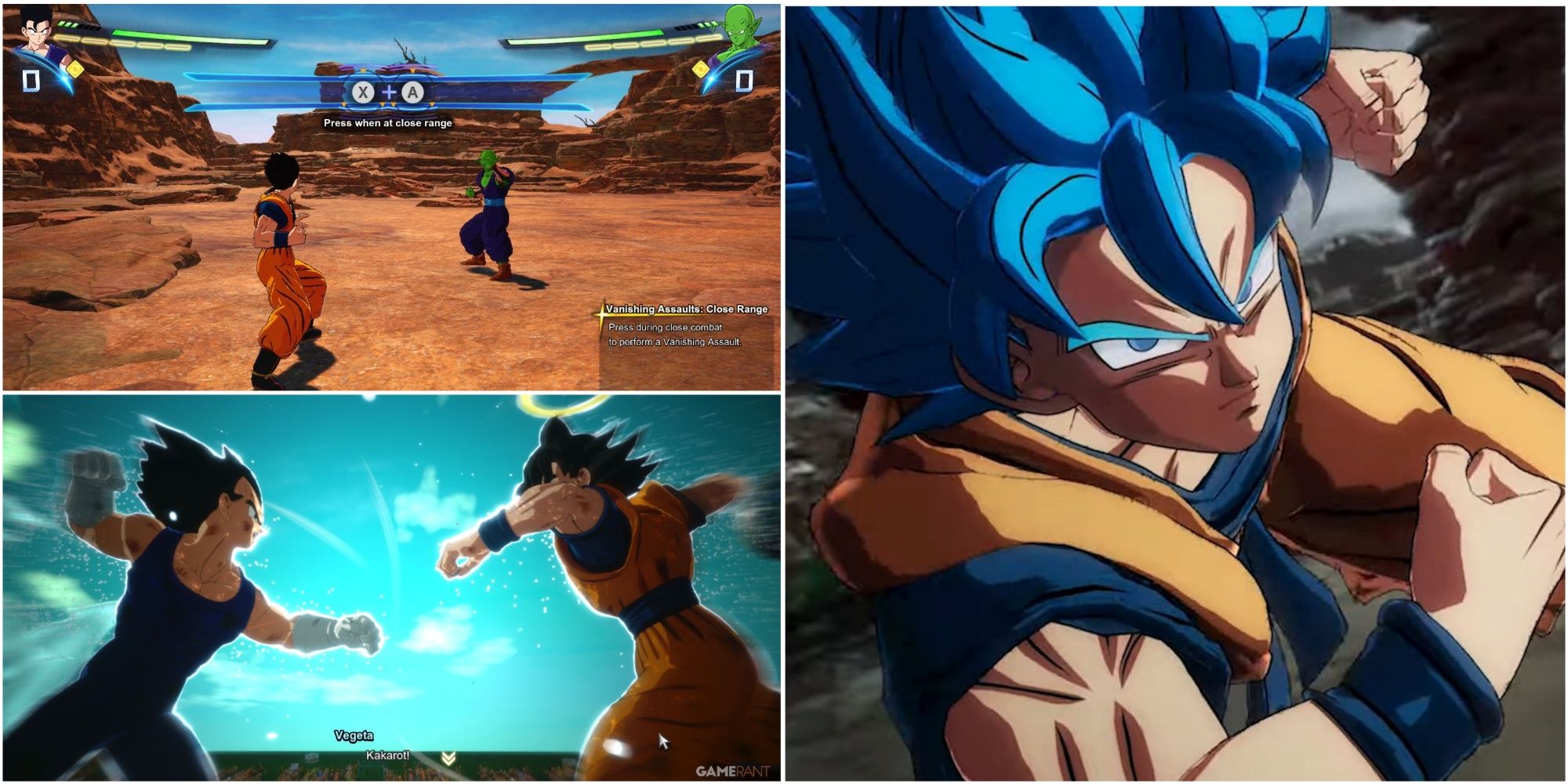 A collage image showing screenshots from Dragon Ball Sparking Zero