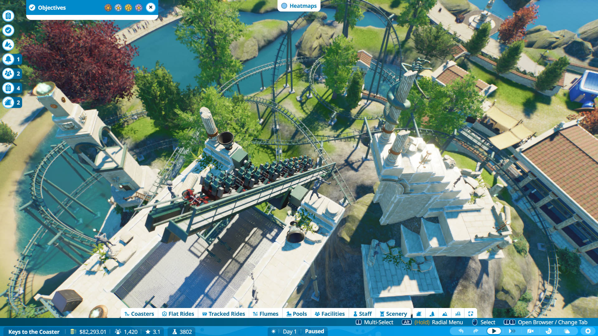 Building a coaster in Planet Coaster 2