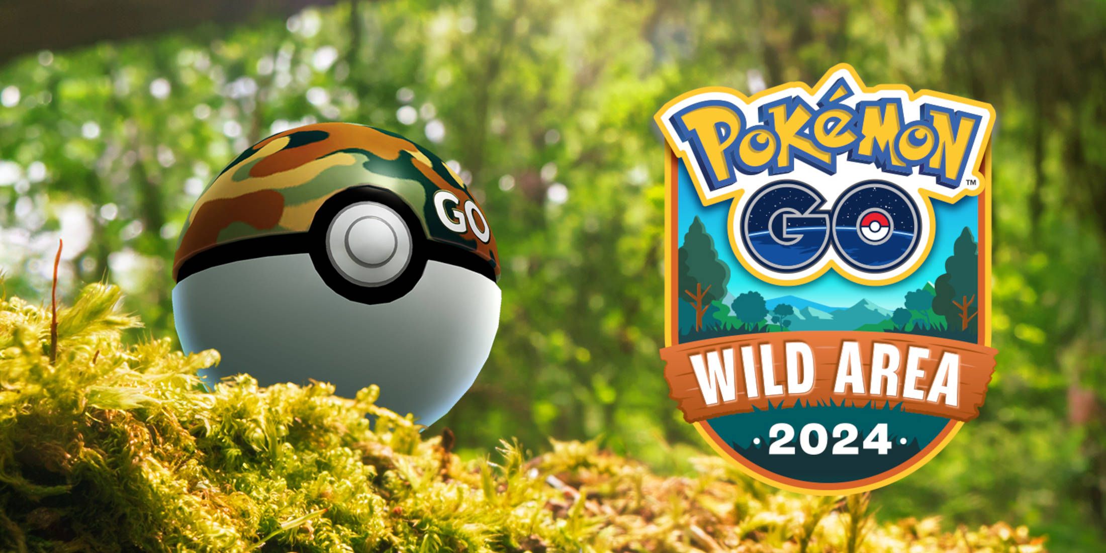 Pokemon GO Wild Area Global Timed Research - A Safari Ball which has a camouflage design.