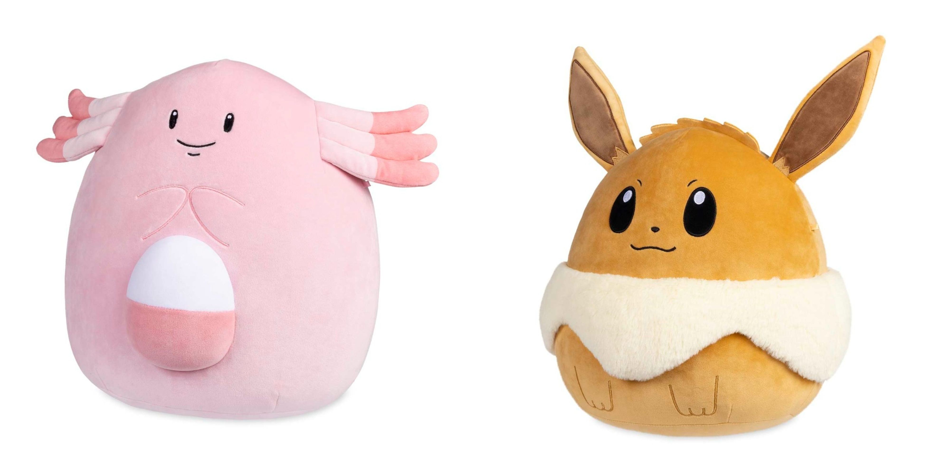 chansey and eevee pokemon squishmallows.