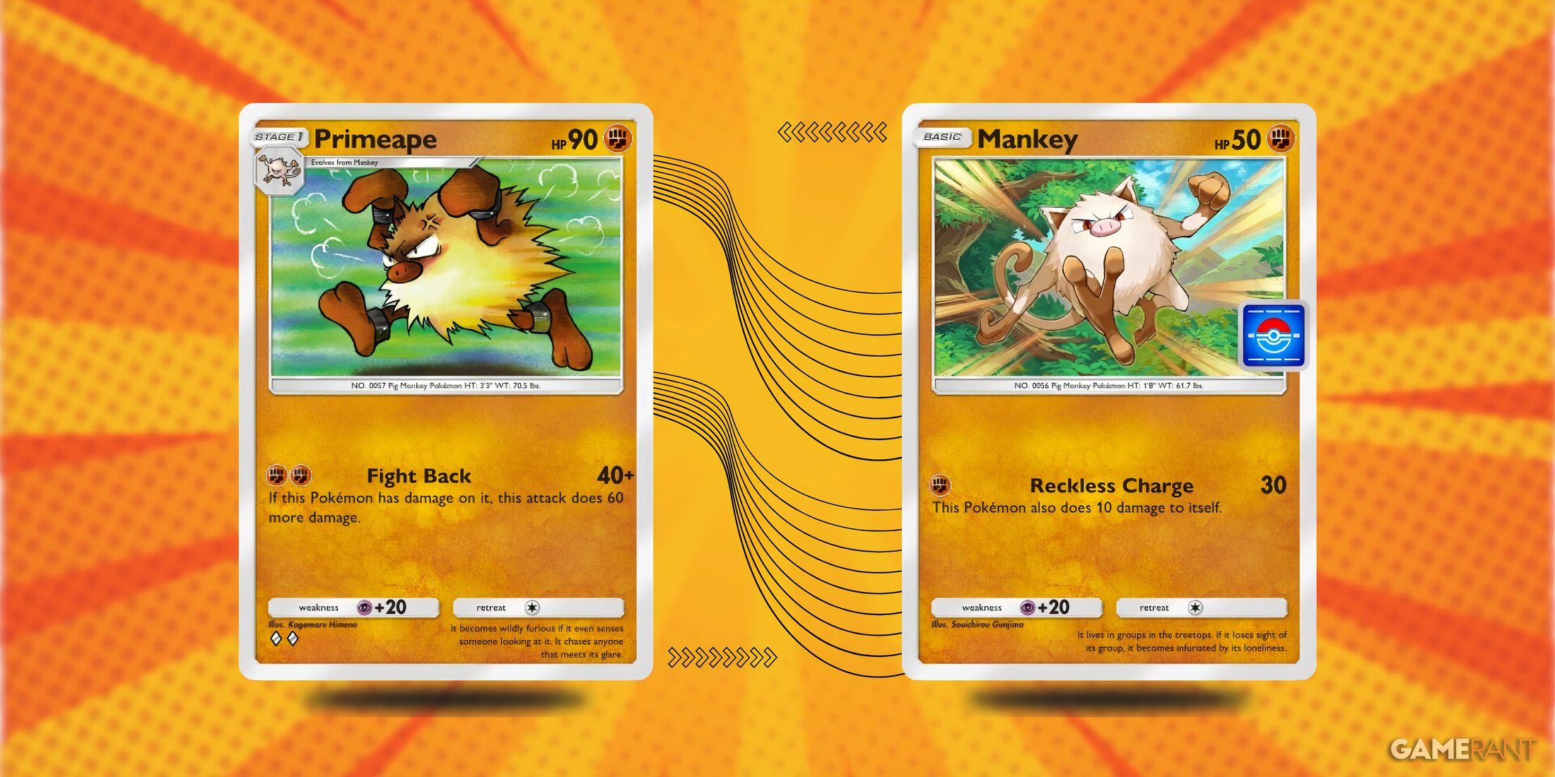 primeape and mankey cards in pokemon tcg pokemon.