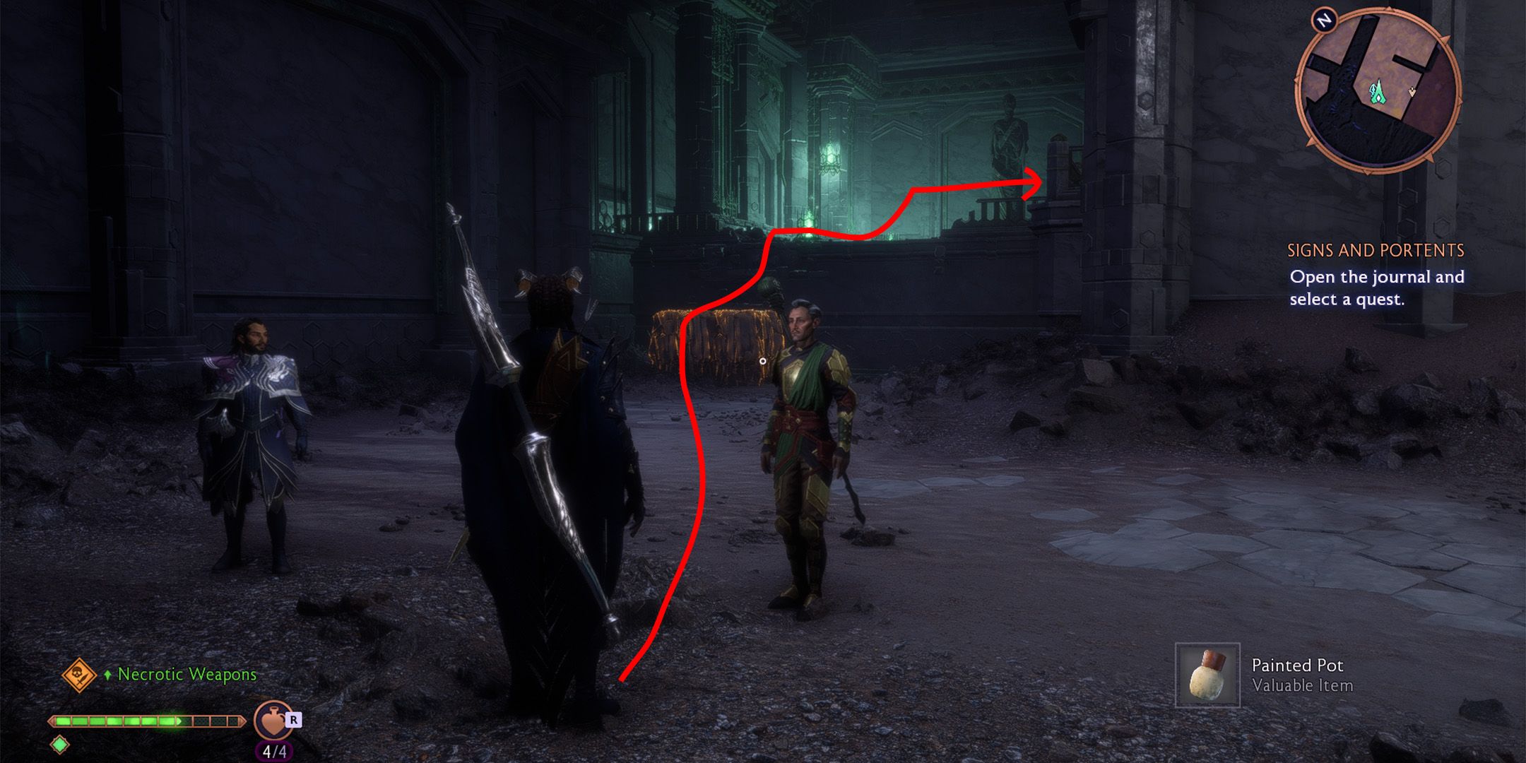 how to start the purple torches puzzle in dragon age the veilguard