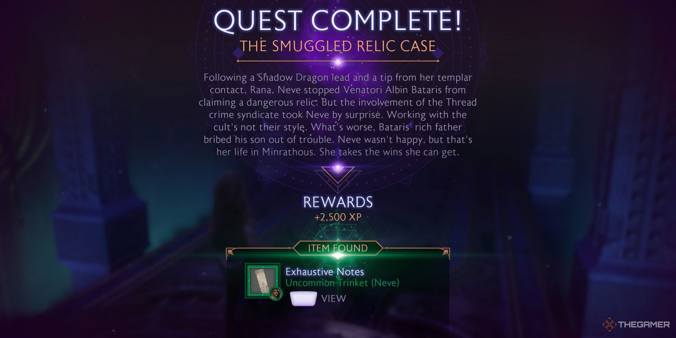 Quest Complete Recap from Dragon Age The Veilguard