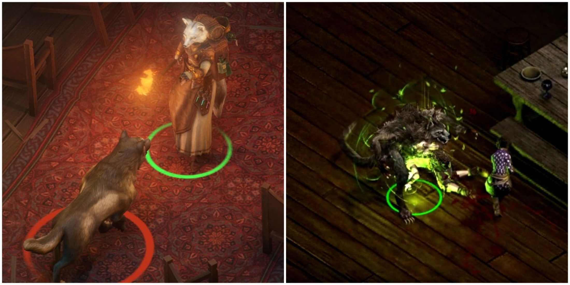 A split image of Wrath of the Righteous and Pillars of Eternity 2