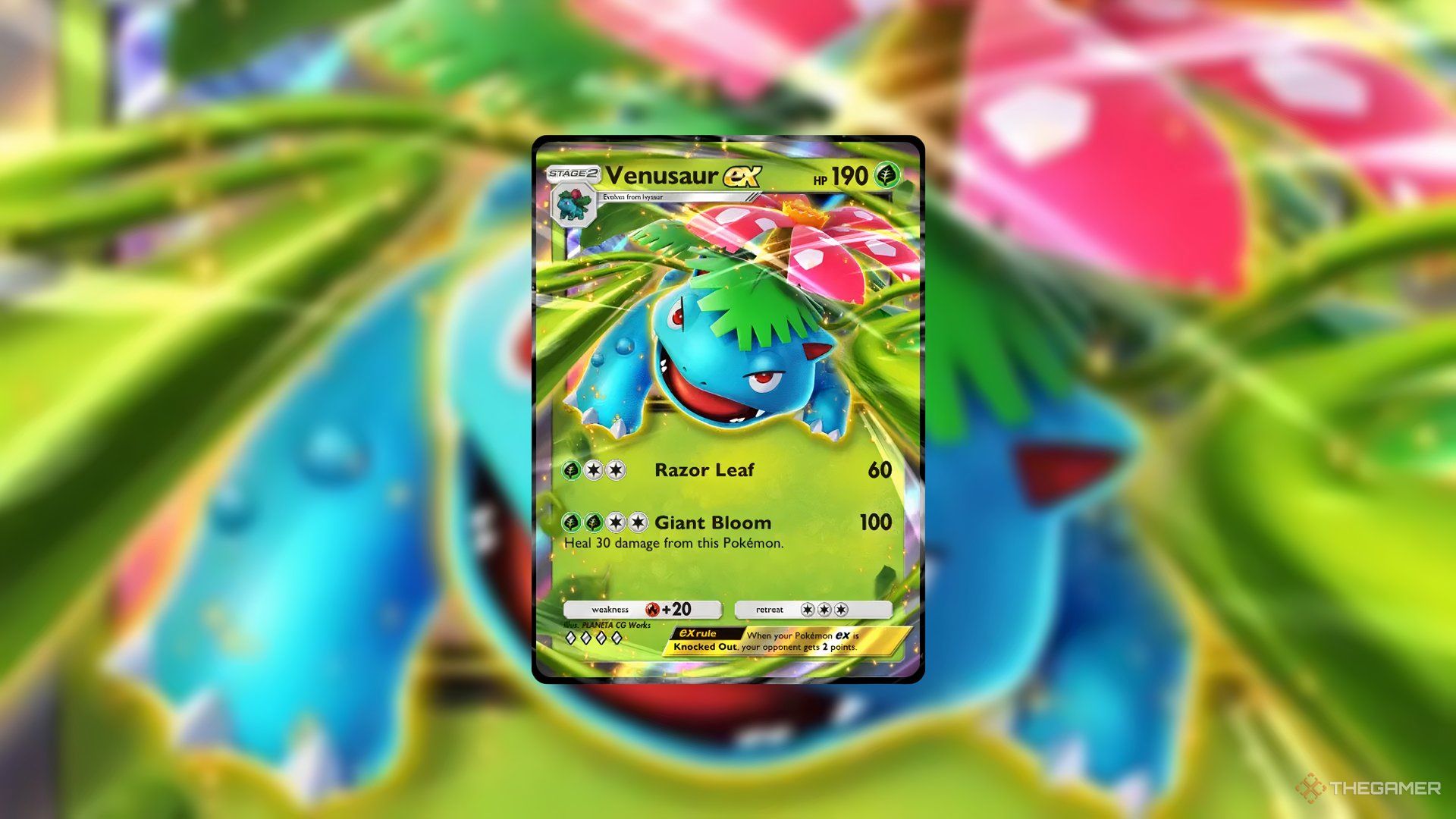 The Venusaur EX card in Pokemon TCG Pocket.