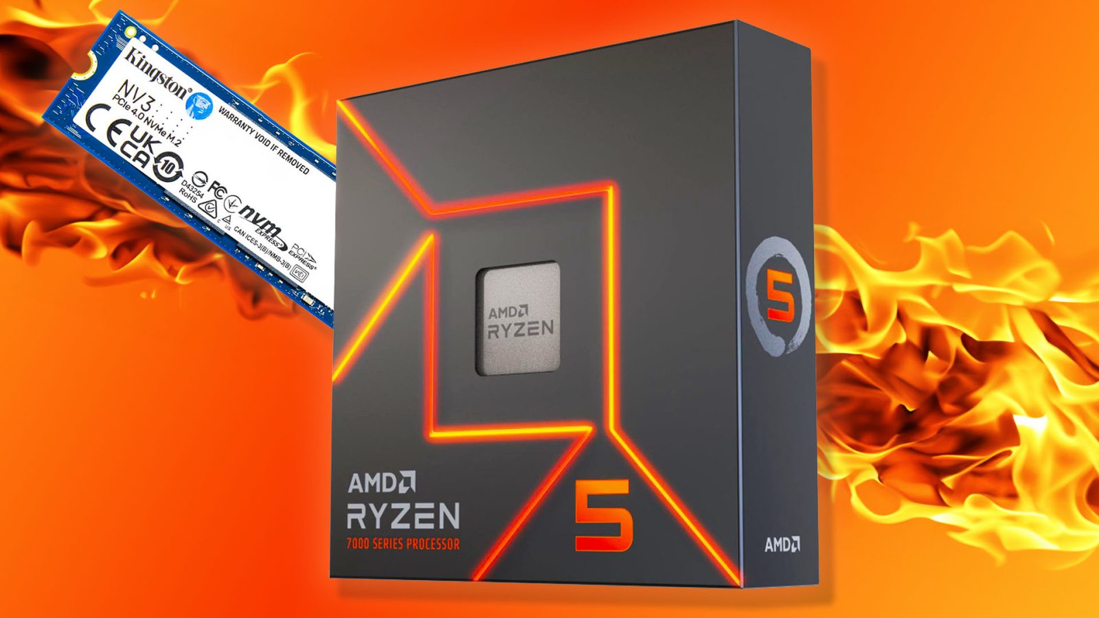 Save big on this AMD Ryzen 5 7600X gaming CPU, and get a free PCIe 4.0 1TB SSD