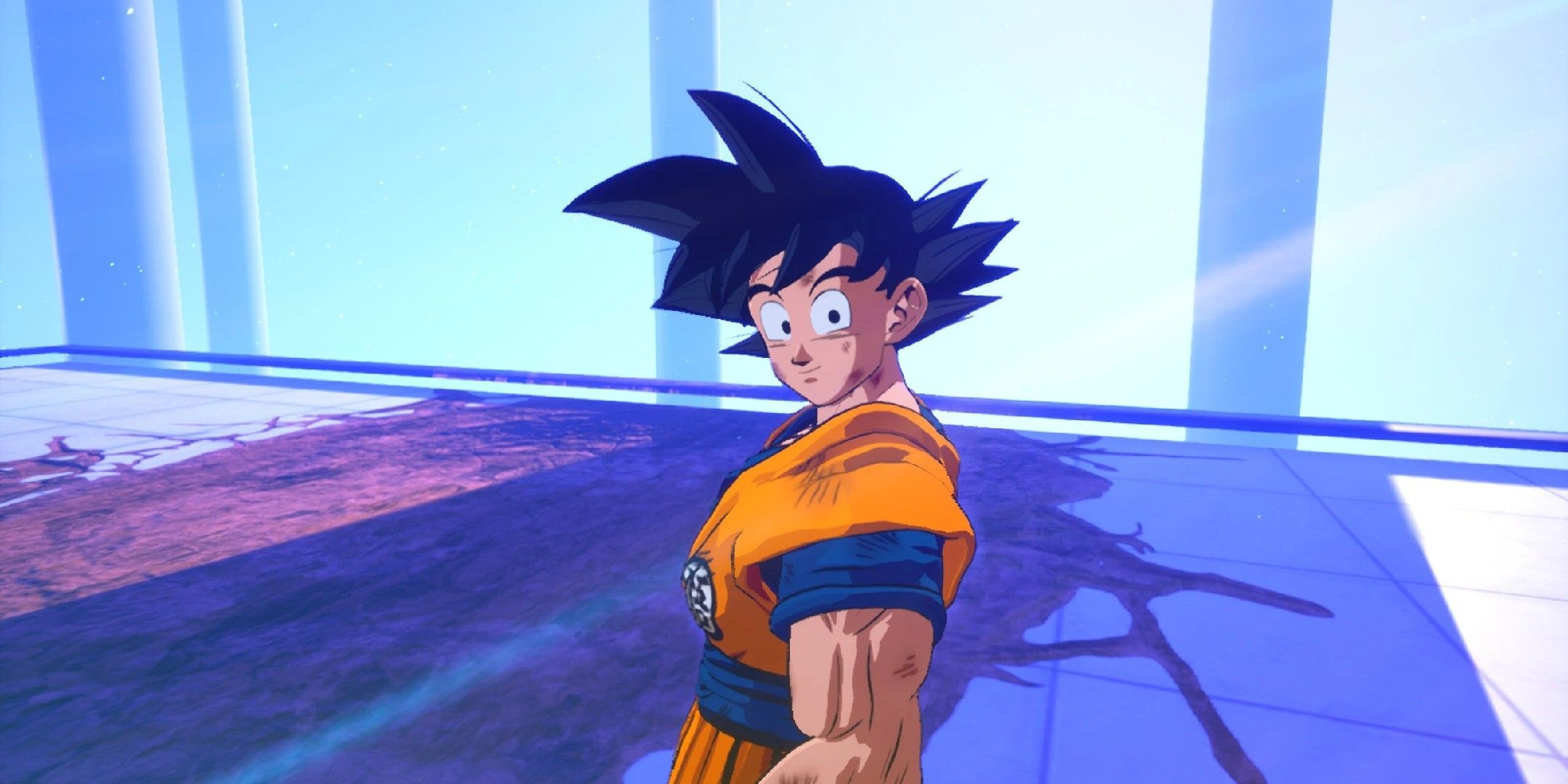 Dragon Ball Sparking Zero image showing Goku in the exibition area.