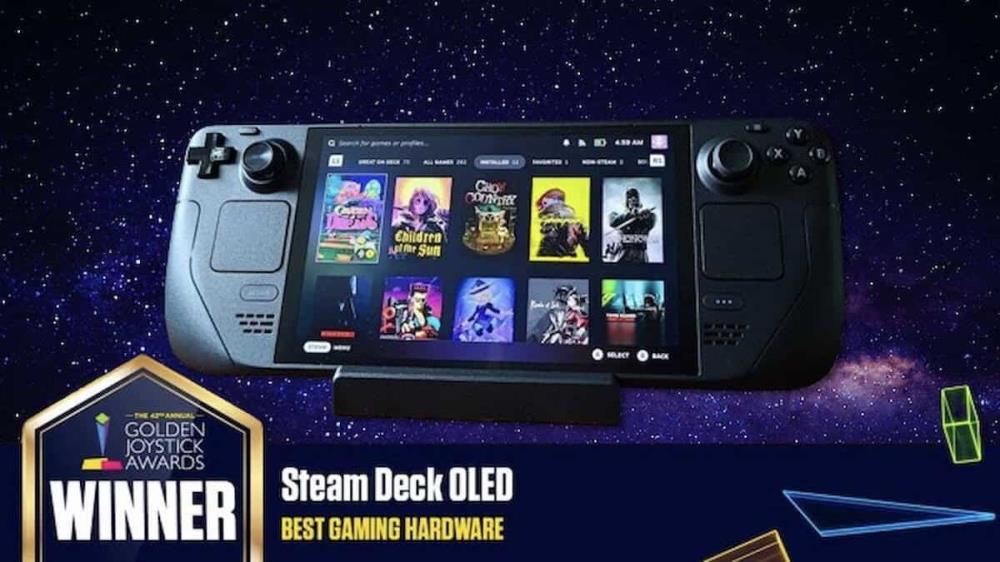 Steam Deck OLED Wins the Prestigious Golden Joystick in the Best Gaming Hardware Category