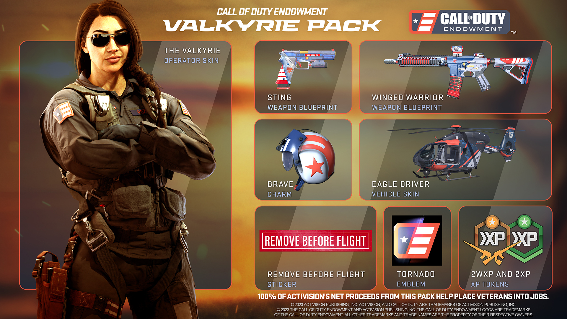 Support Veterans With the Call of Duty Endowment Valkyrie Pack in Call of Duty: Modern Warfare II and Call of Duty: Warzone 2.0