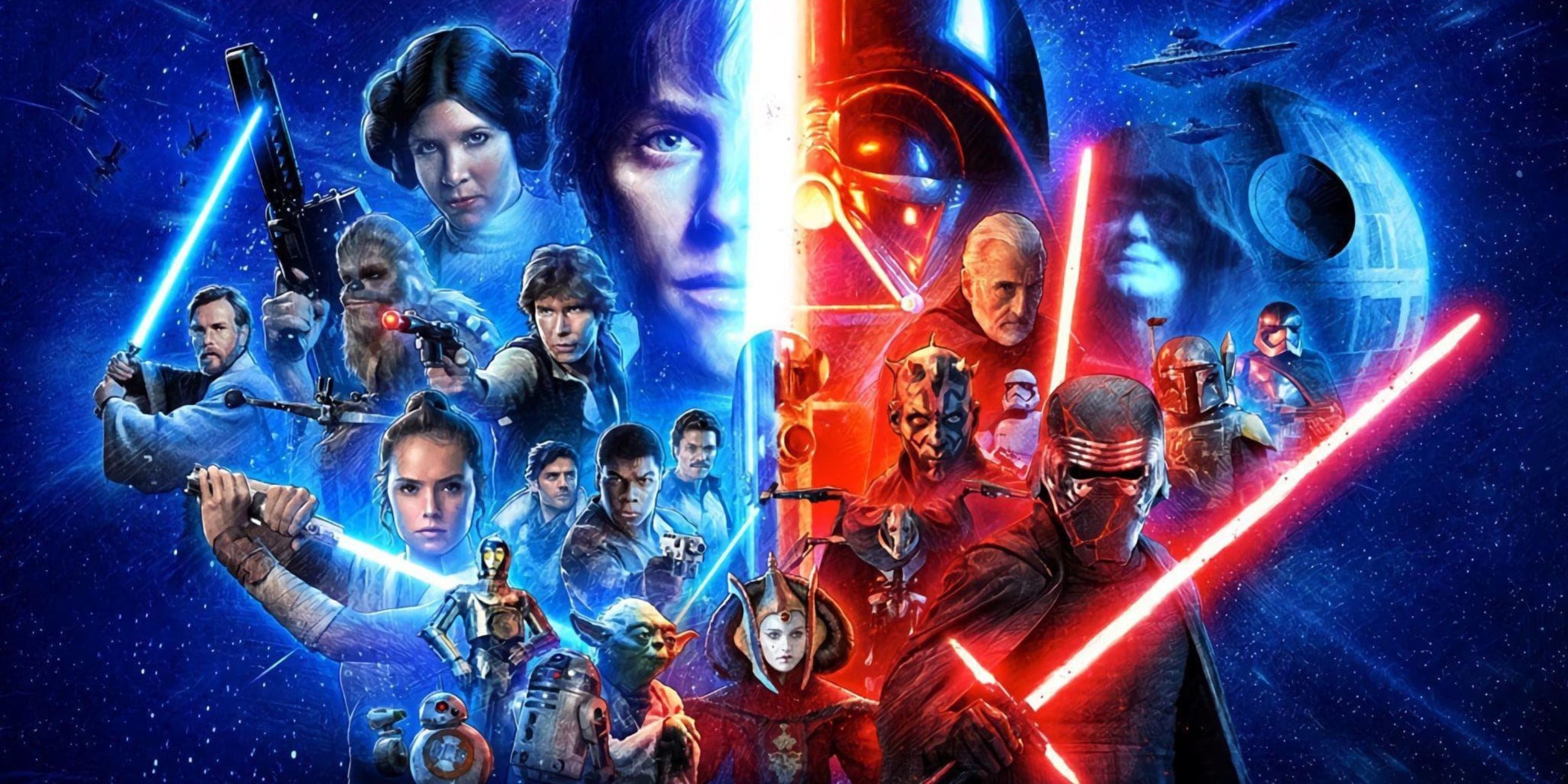 disney entire star wars timeline poster