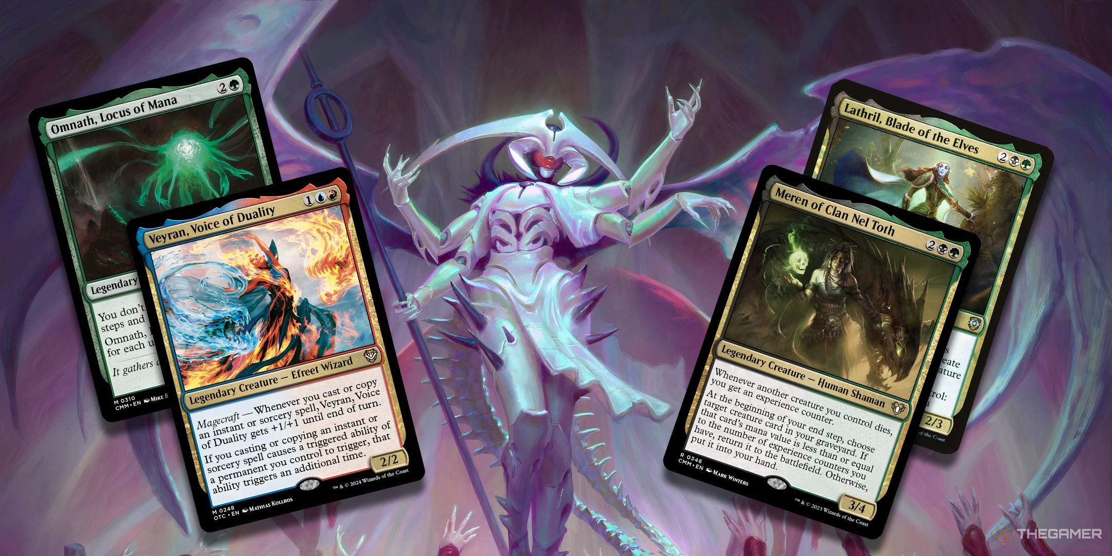 Four of the best commanders for making a Magic the Gathering Commander deck.