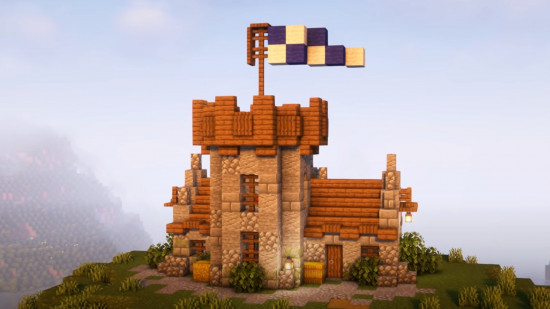 An easy to build starter Minecraft castle made by Gorillo on YouTube.