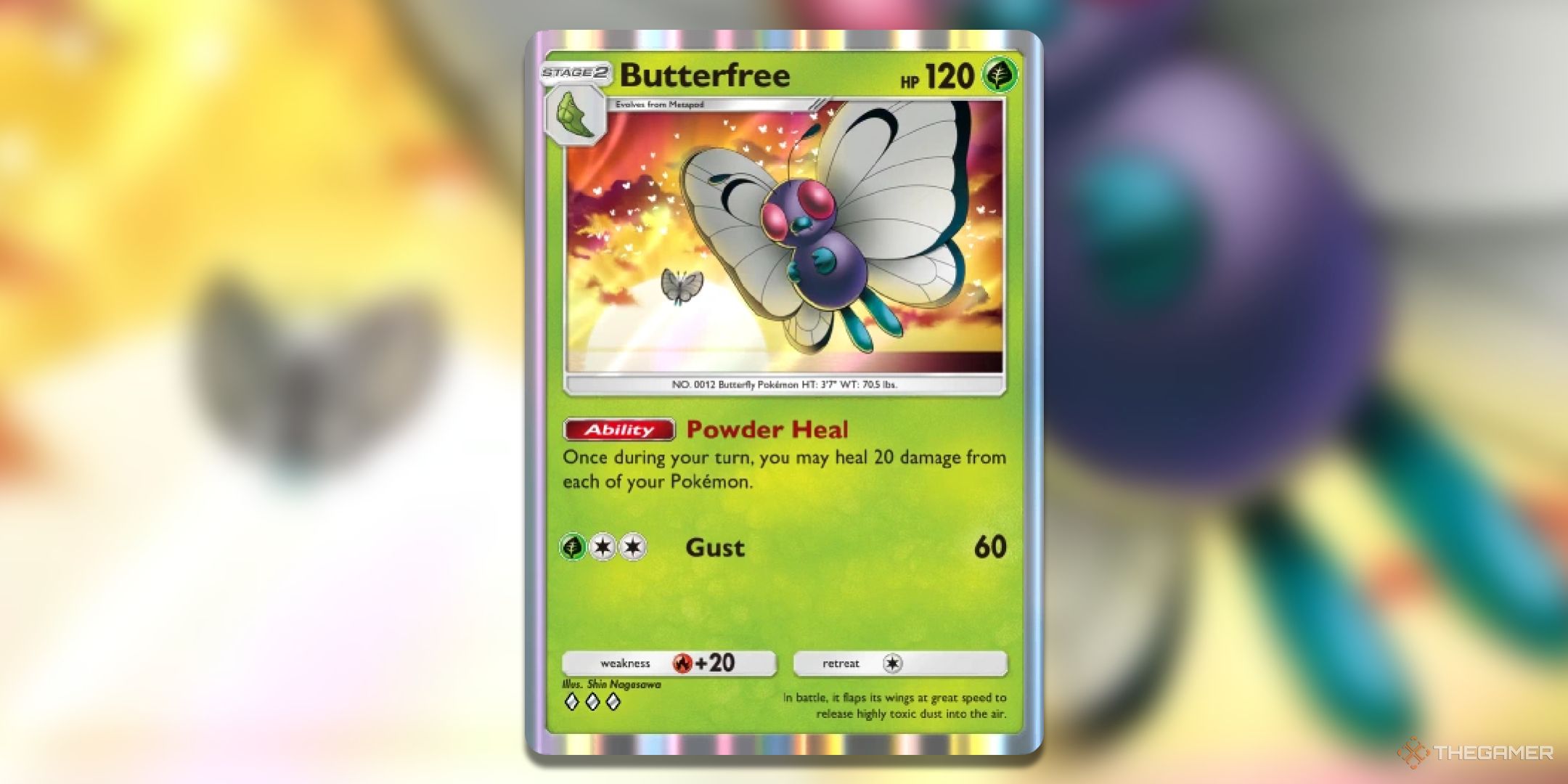 Butterfree Pokemon TCG Pocket Card Art.