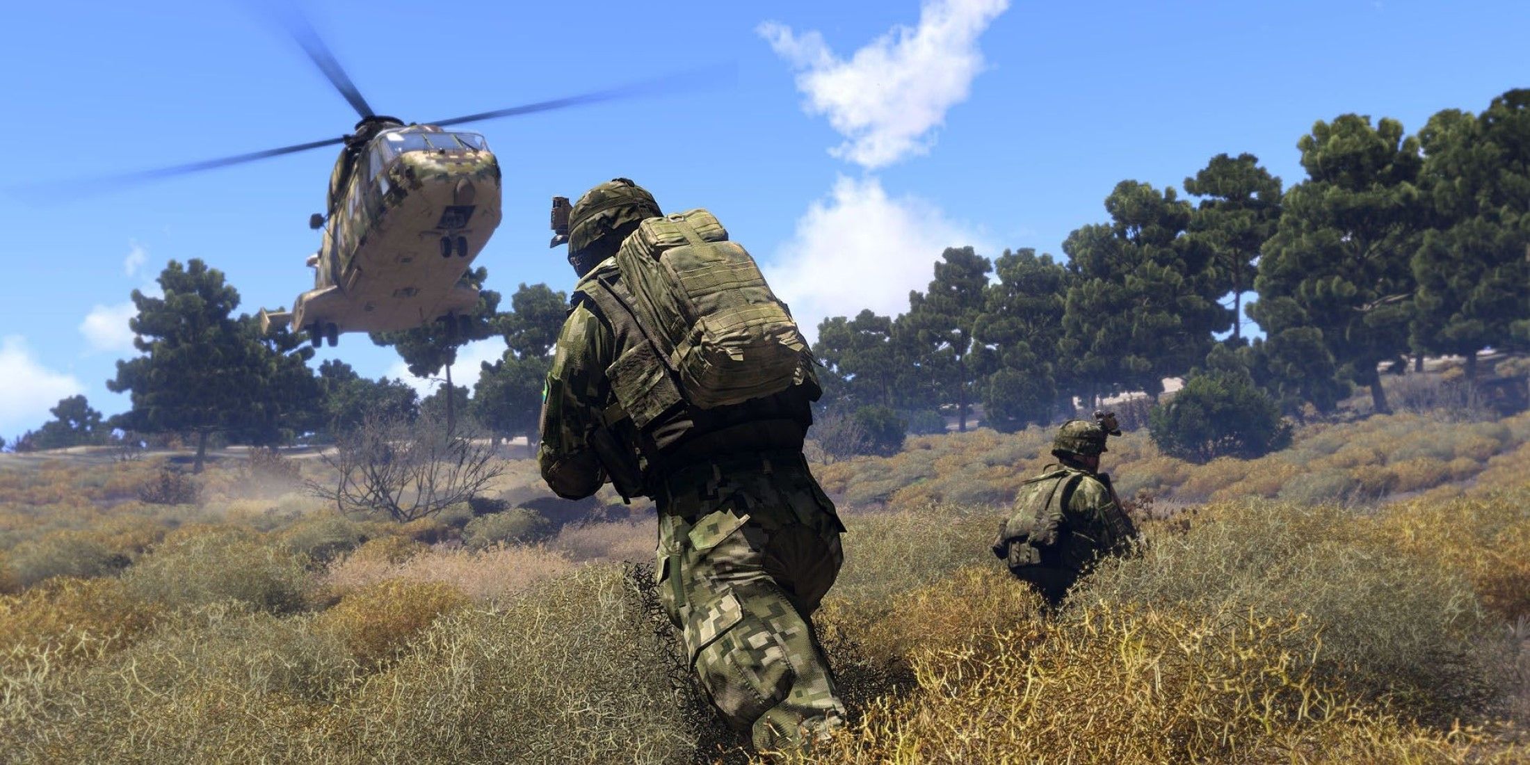 Arma 3 helicopter landing