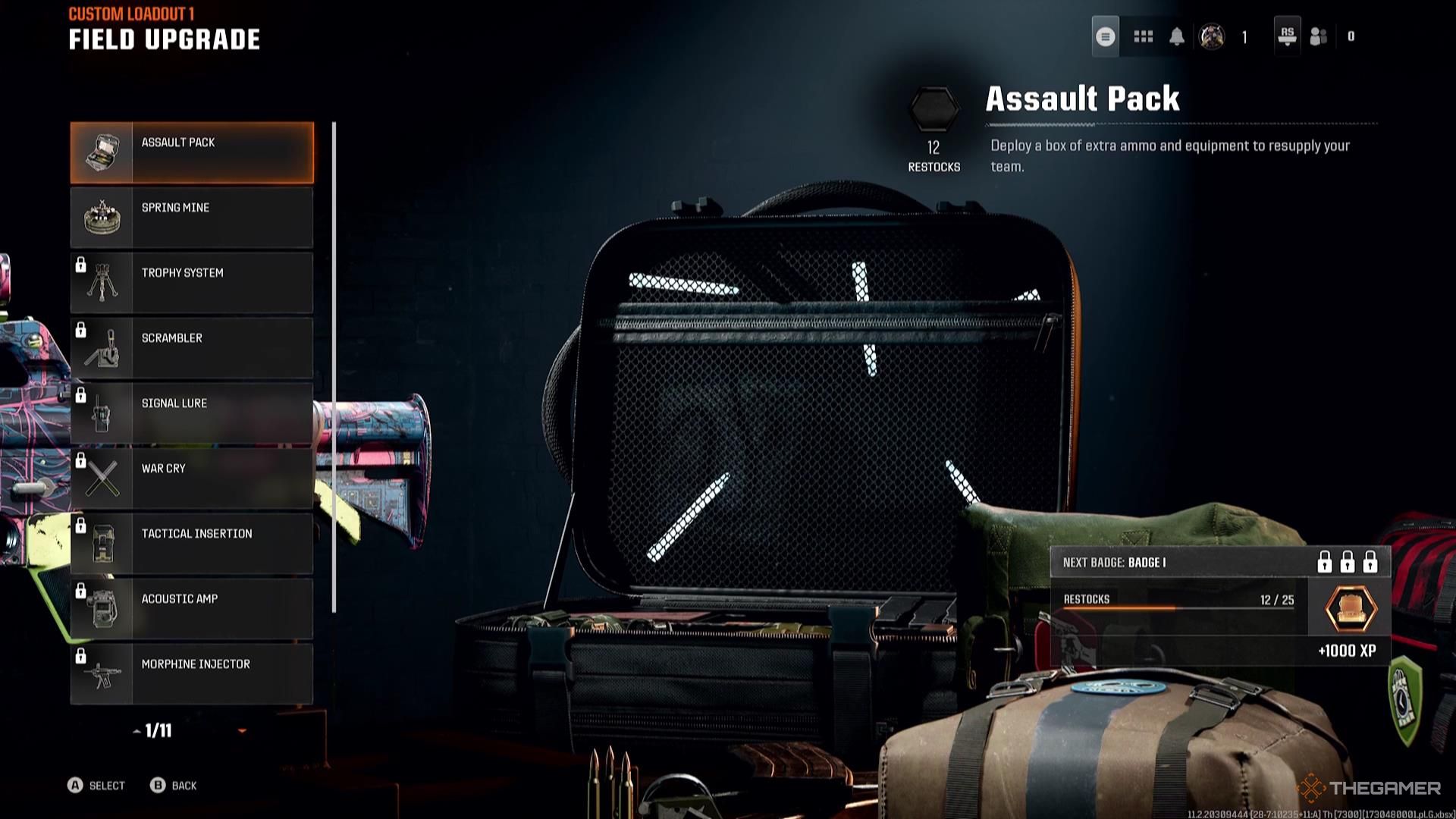 The Assault Pack in Call of Duty: Black Ops 6.