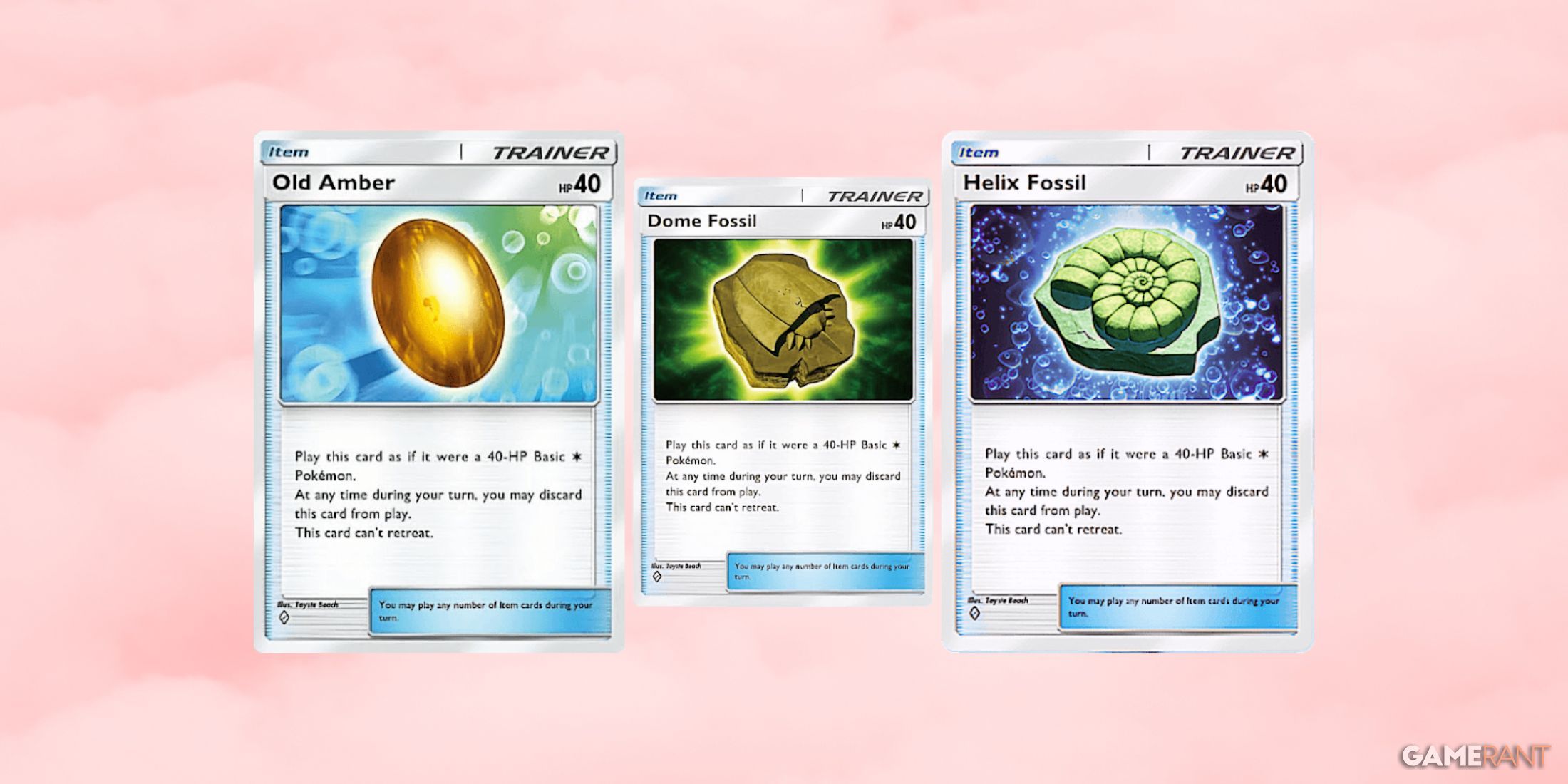 fossil item cards in pokemon tcg pocket.