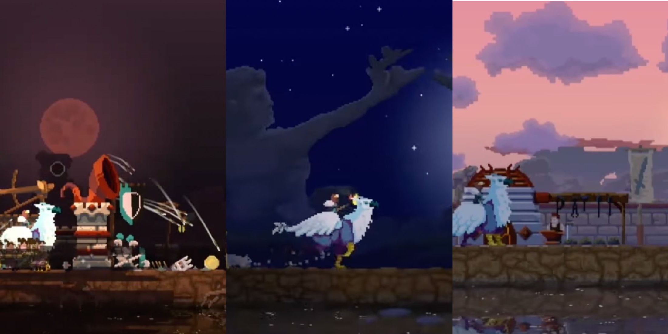 Scenes of Gameplay from Kingdom Two Crowns 