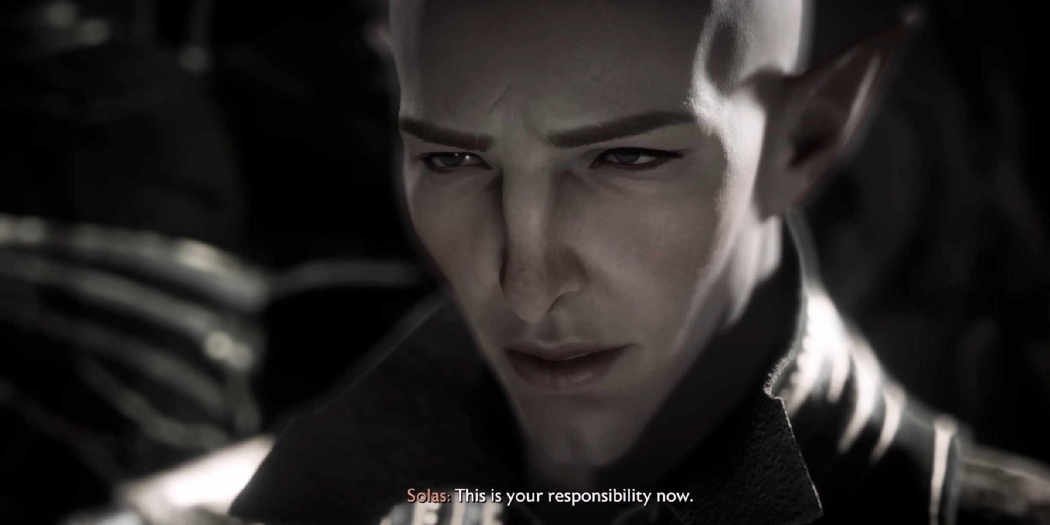 Dragon Age The Veilguard image showing Solas talking to Rook.