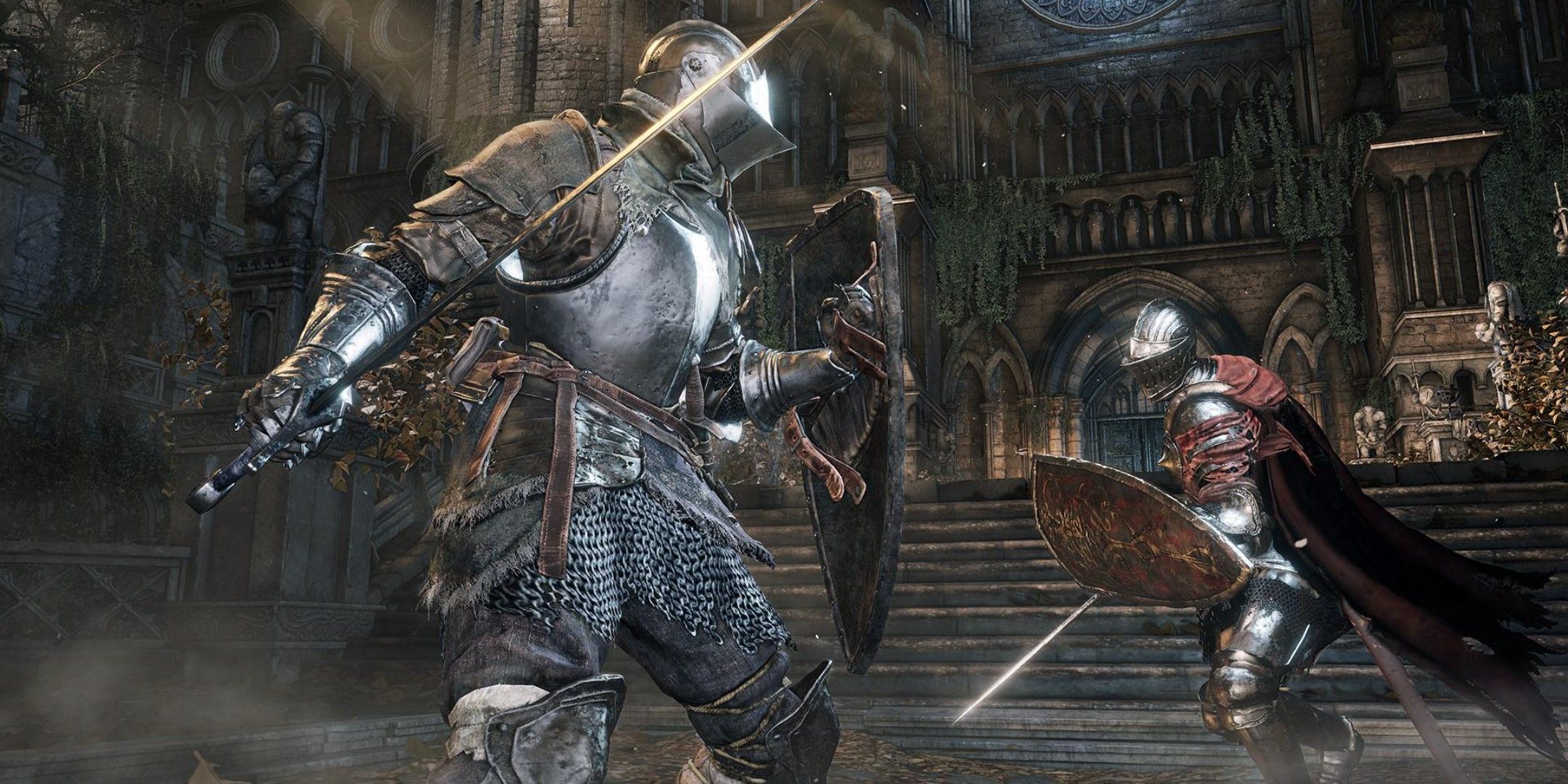 Two Players fighting in Dark Souls 3