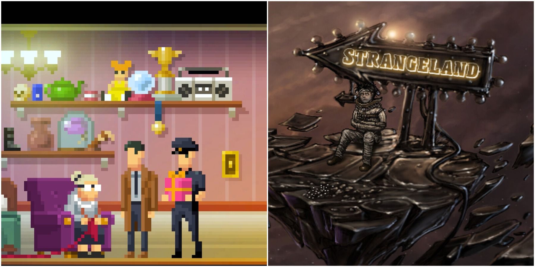 (Left) Darkside Detective 2 (Right) Strangeland