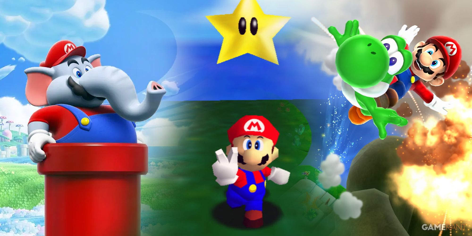 Super Mario Bros. Wonder, Super Mario 64, Super Mario Galaxy 2