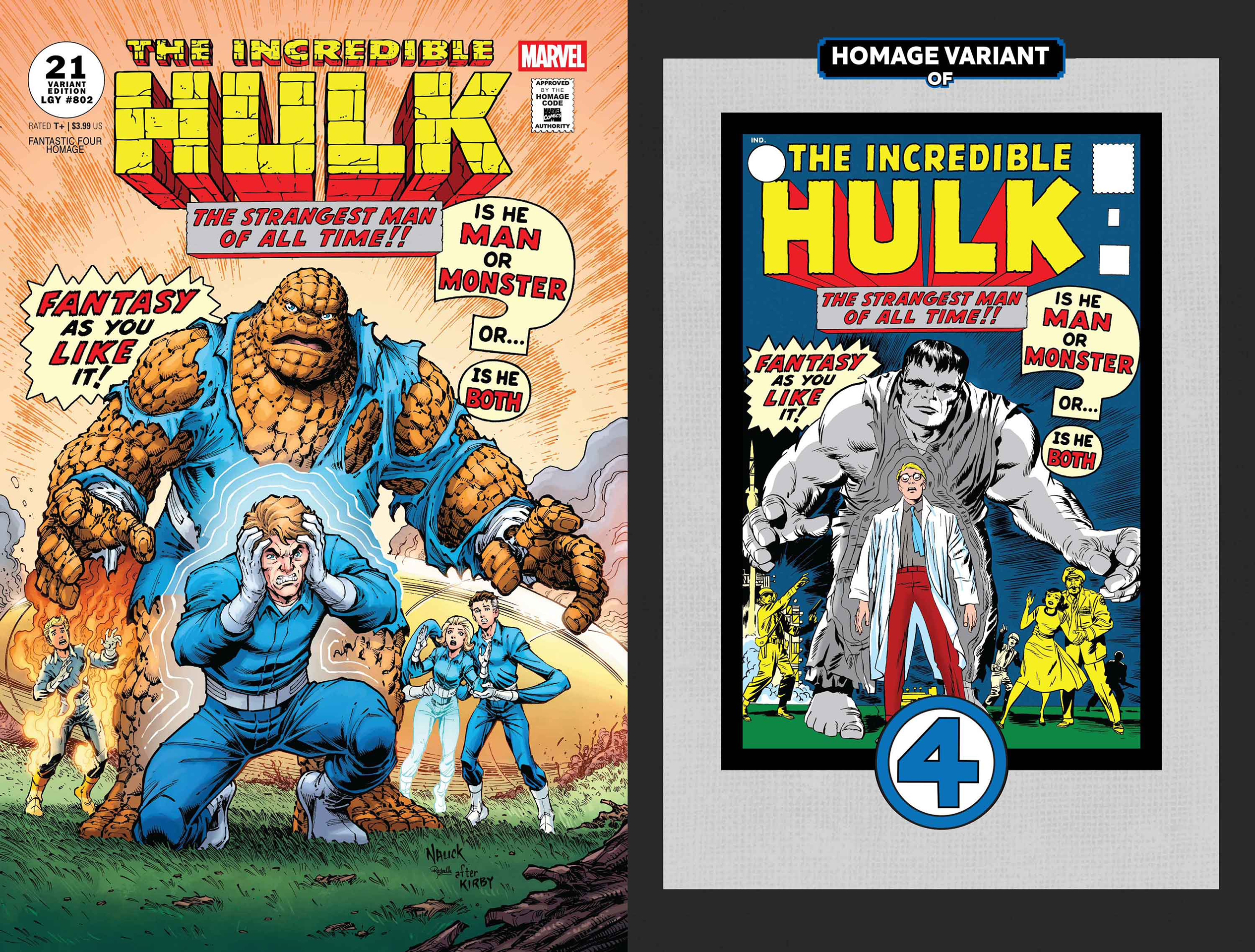 Fantastic Four homage variant covers