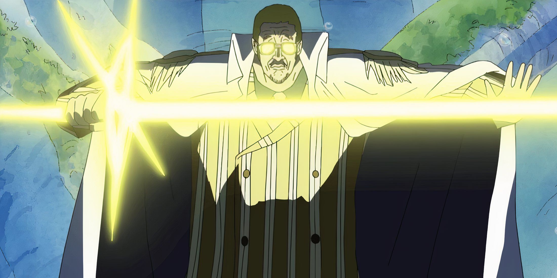 Kizaru from One Piece using Pika Sword