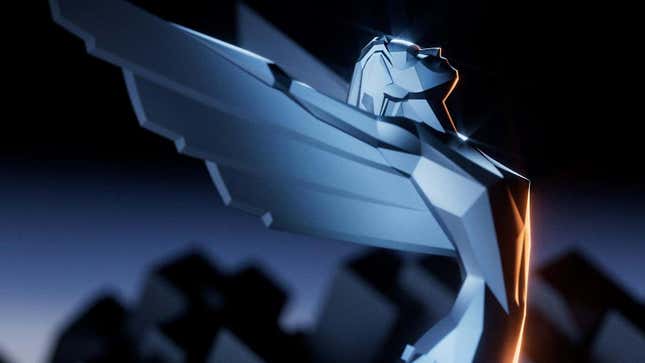 A render of The Game Awards' trophy.