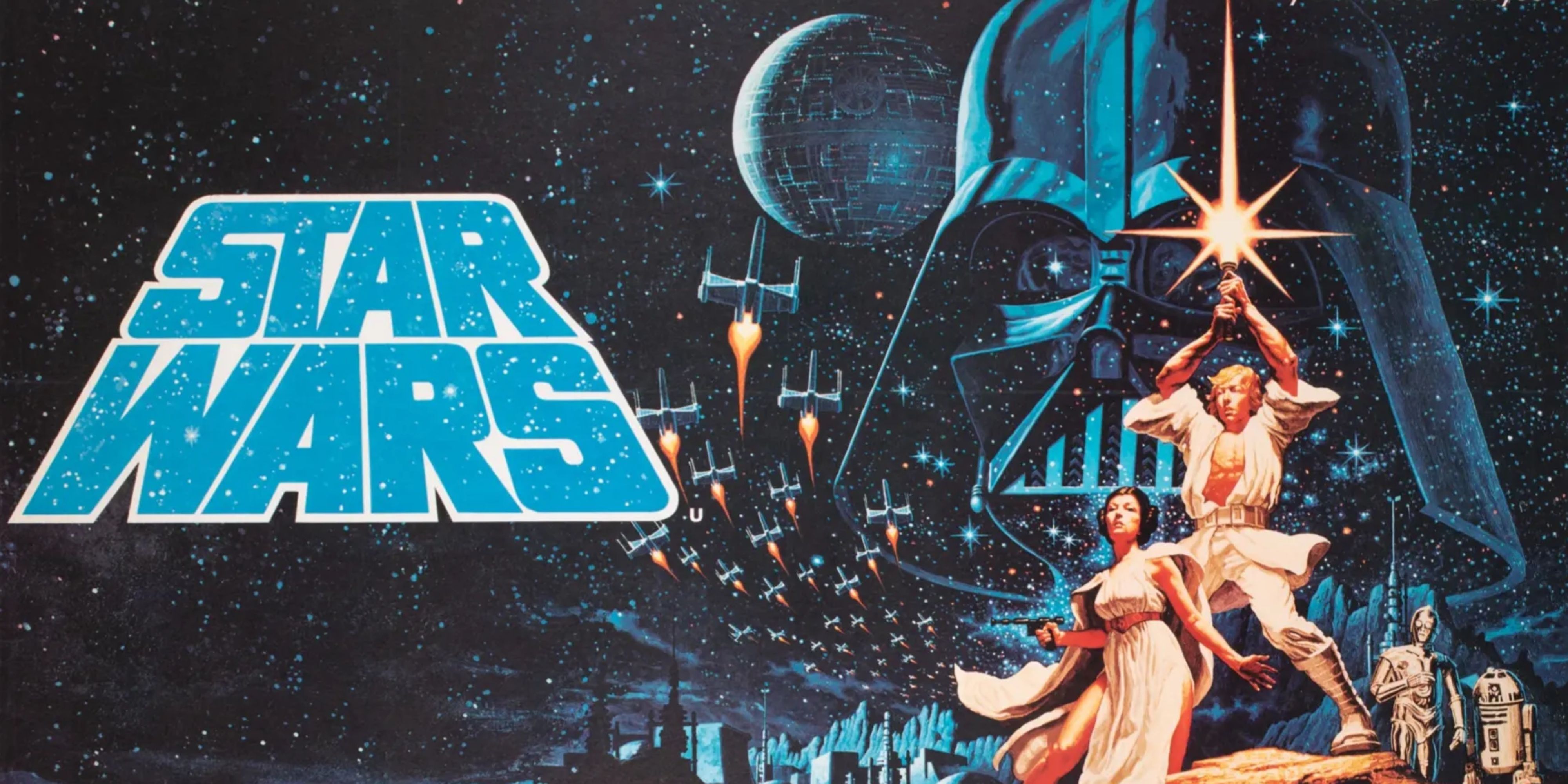 original star wars movie poster designed by tim and greg Hildebrandt.