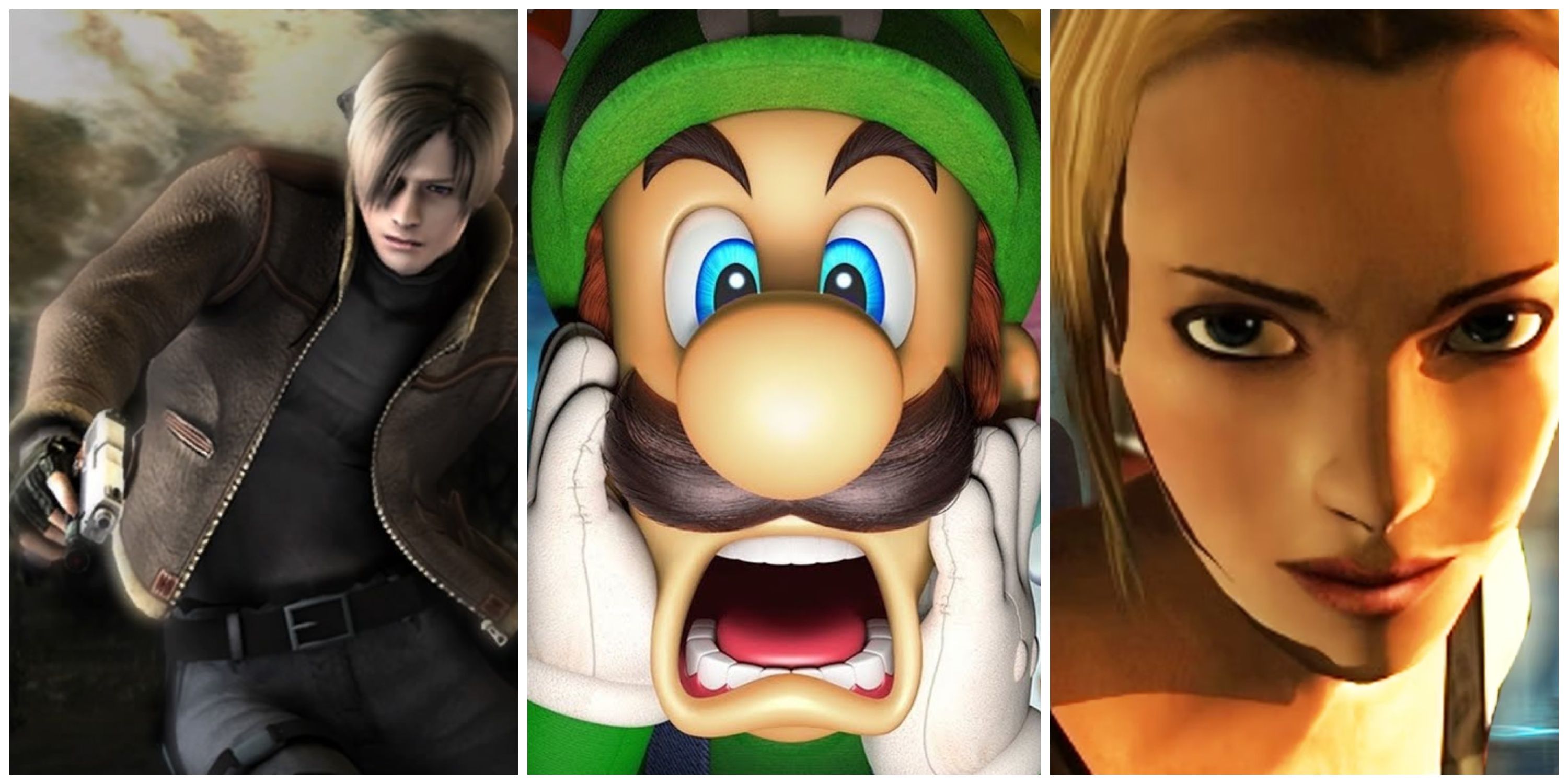 resident evil 4, luigi's mansion, eternal darkness