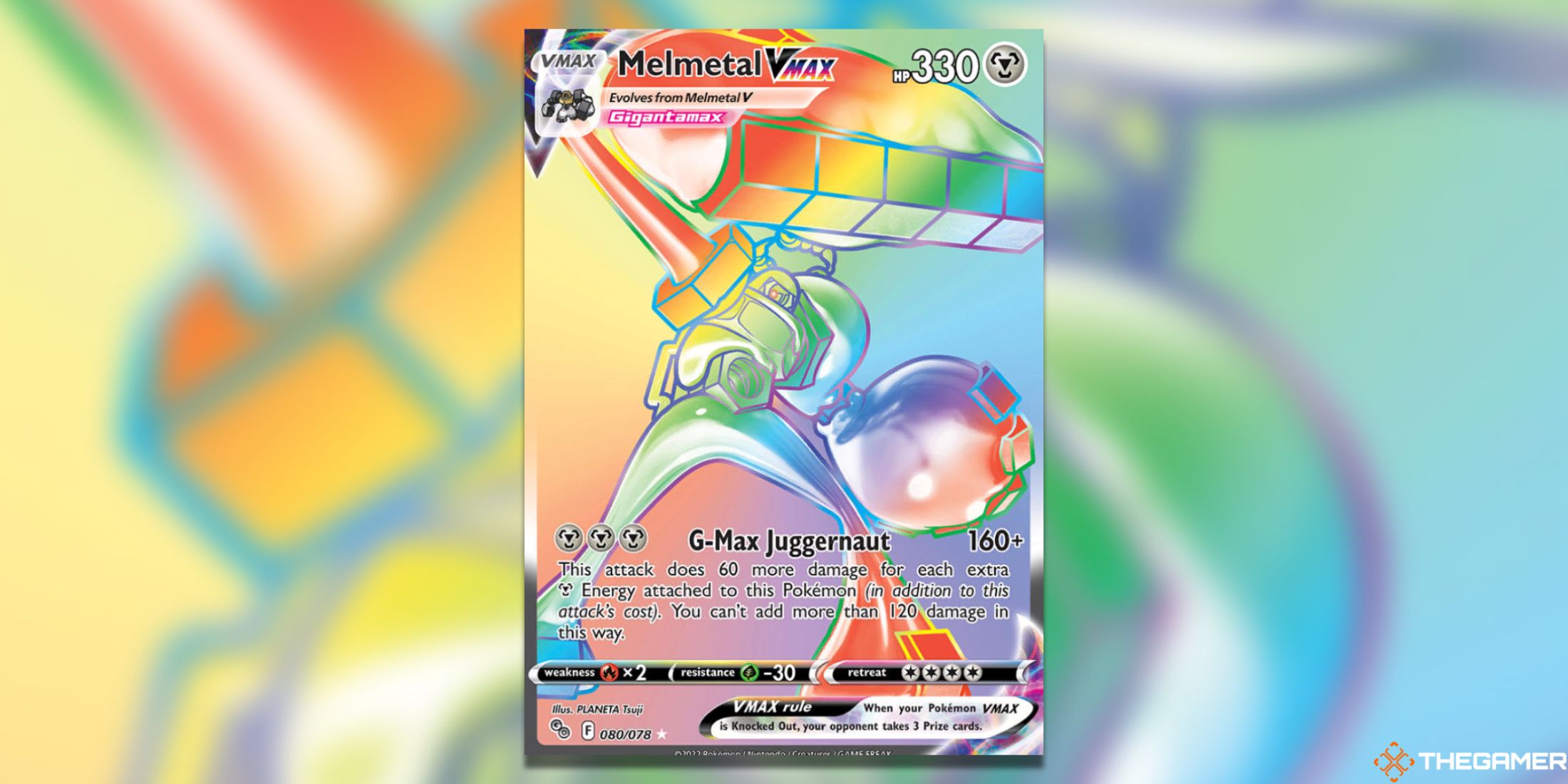 The Melmetal from Pokemon GO in the Pokemon TCG.