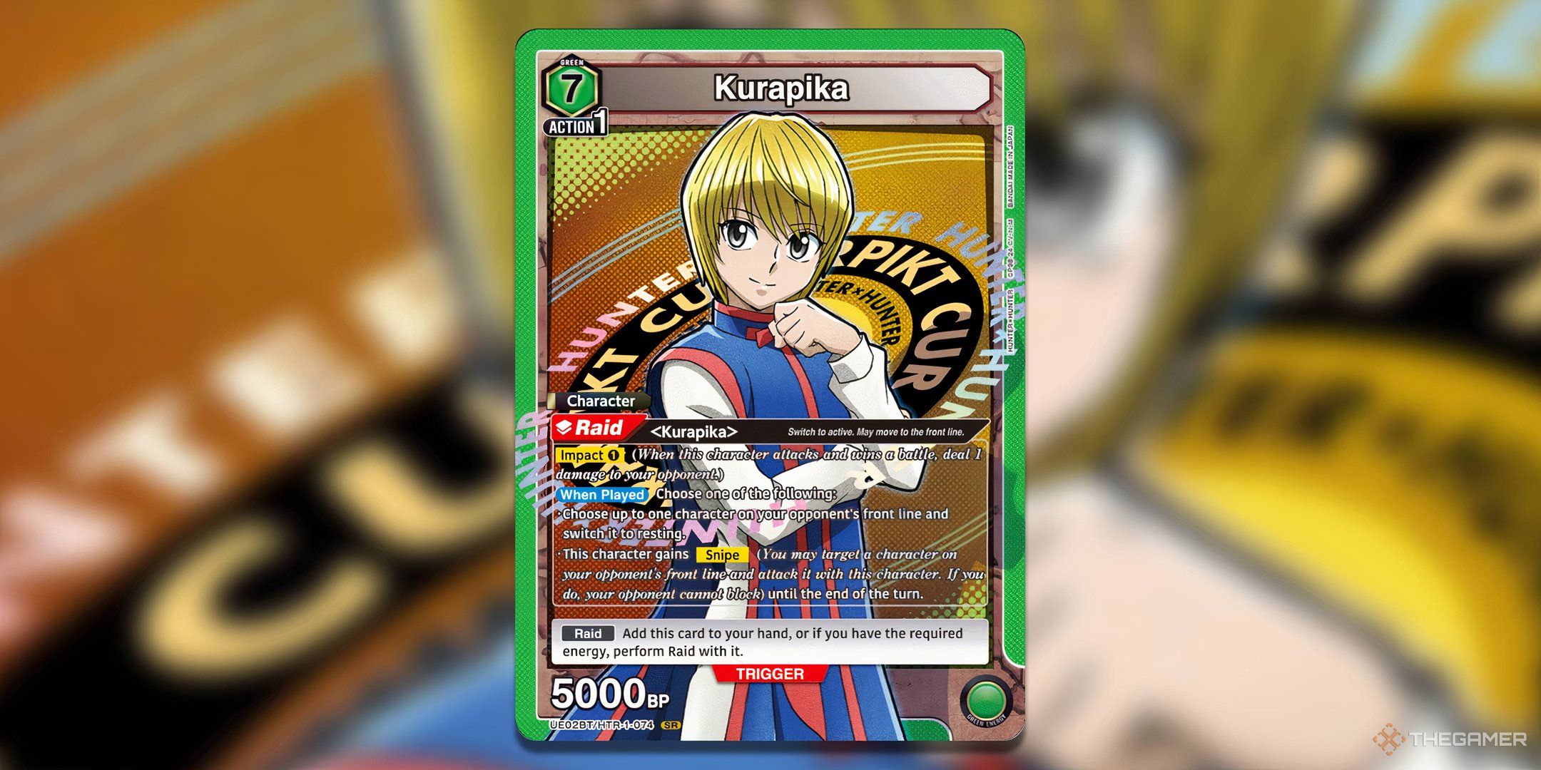 Kurapika SR full art from Union Arena.