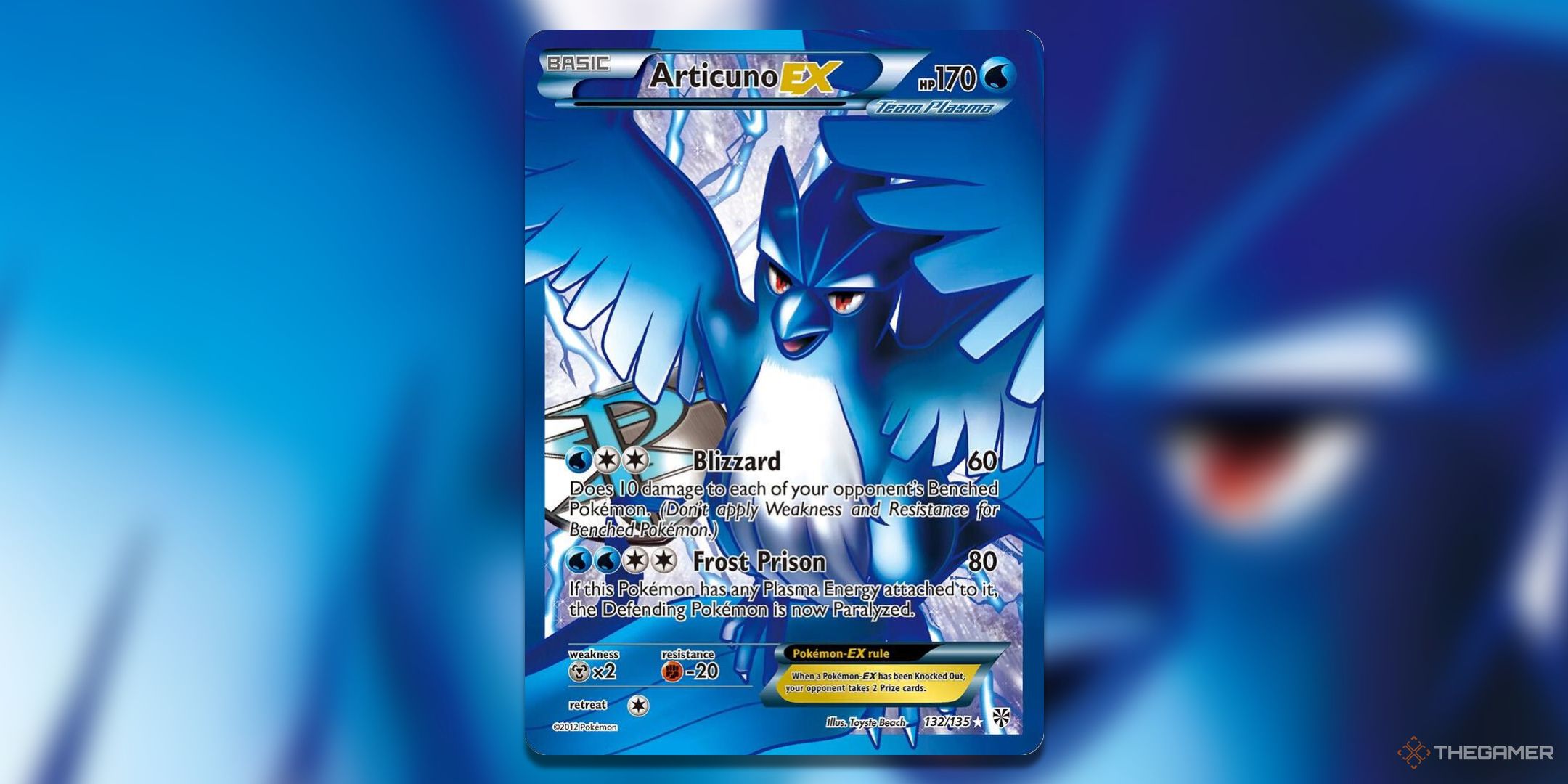 Plasma Storm Articuno EX Pokemon TCG Card Art.