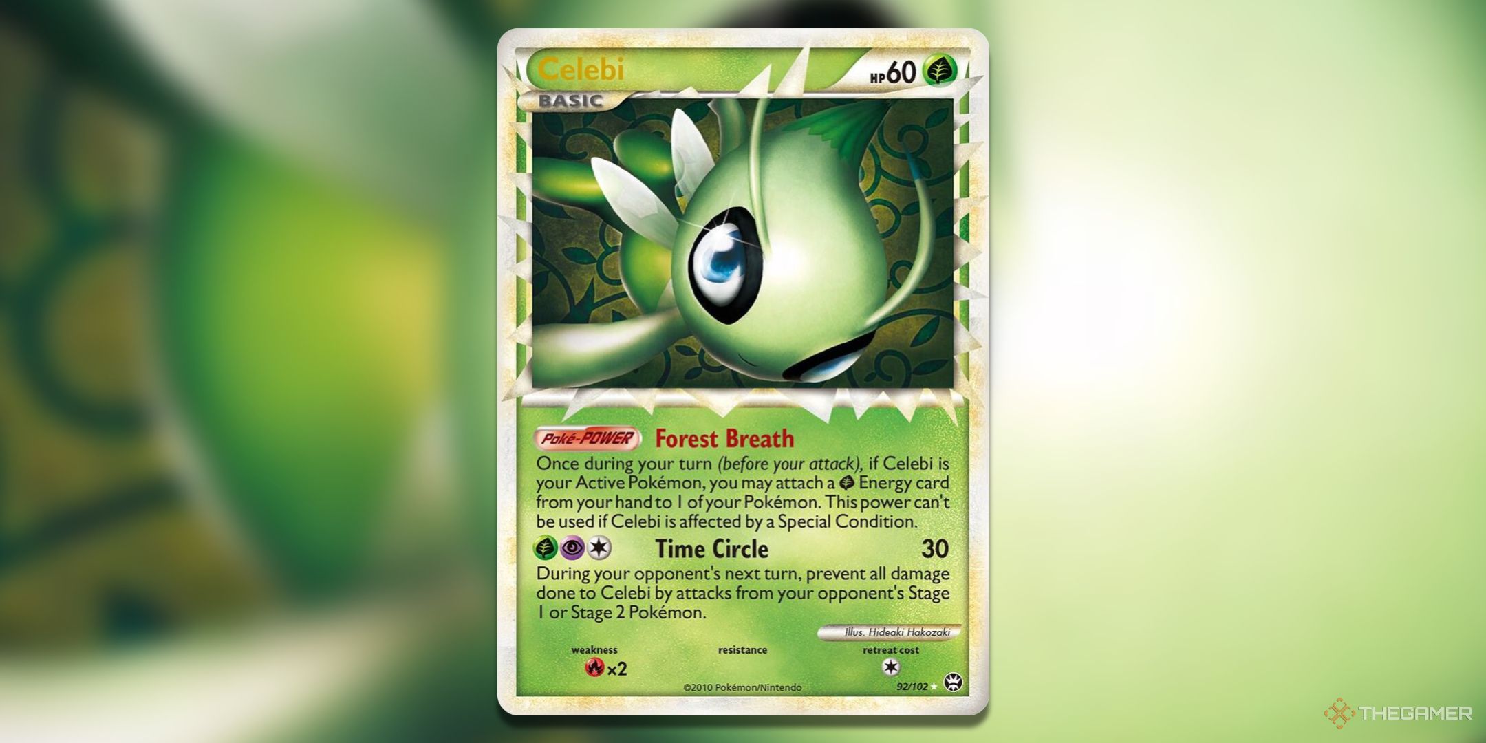 Triumphant Celebi Prime Pokemon TCG Card Art.