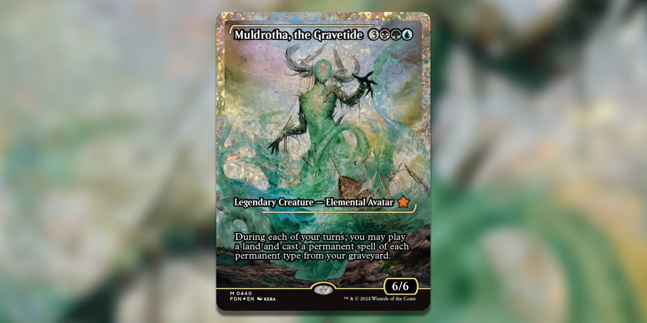 The Magic The Gathering card Muldrotha the gravetide by Kera.-1