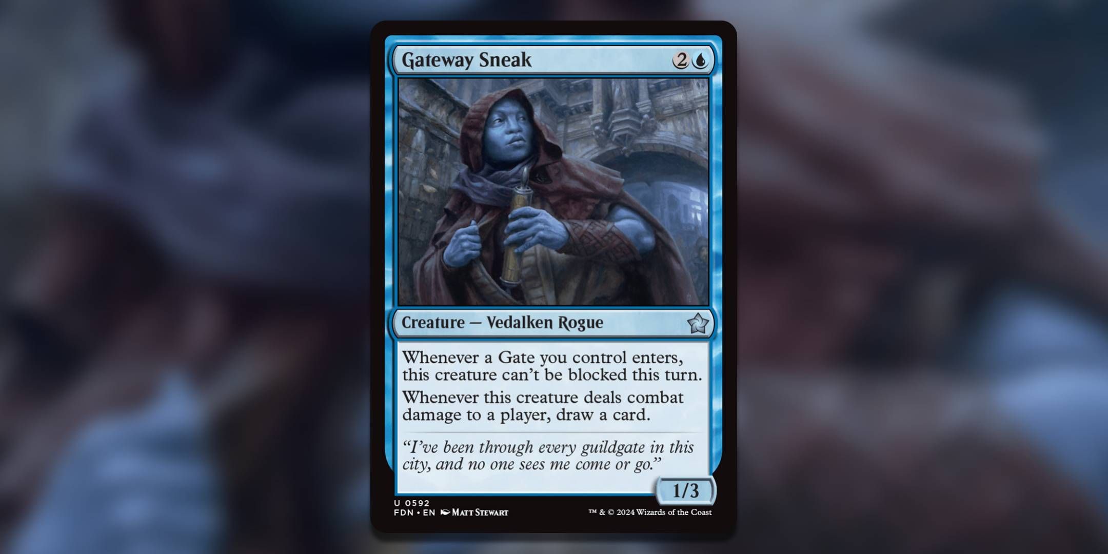 The Magic The Gathering card Gateway Sneak by Matt Stewart.