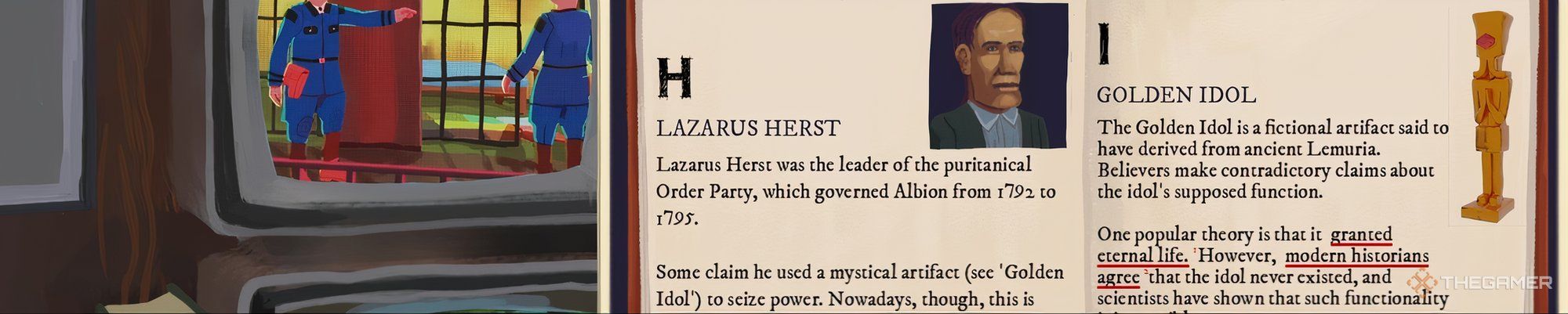 The book about Lazarus Herst in The Rise of the Golden Idol.