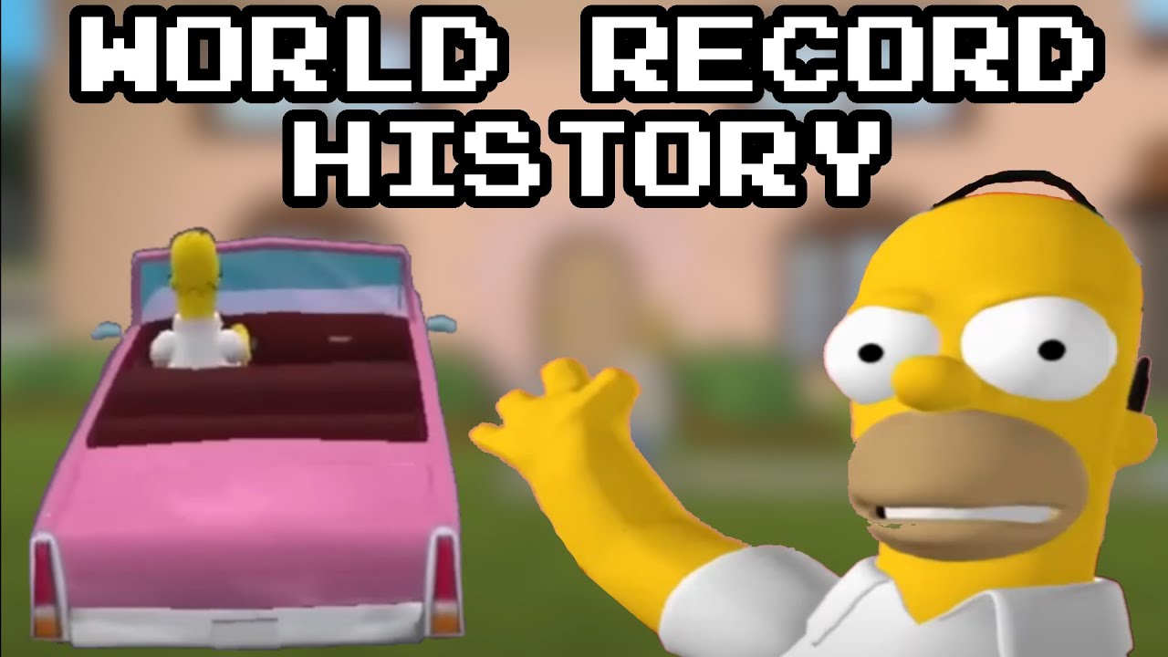 The History of The Simpsons Hit & Run World Records - YouTube