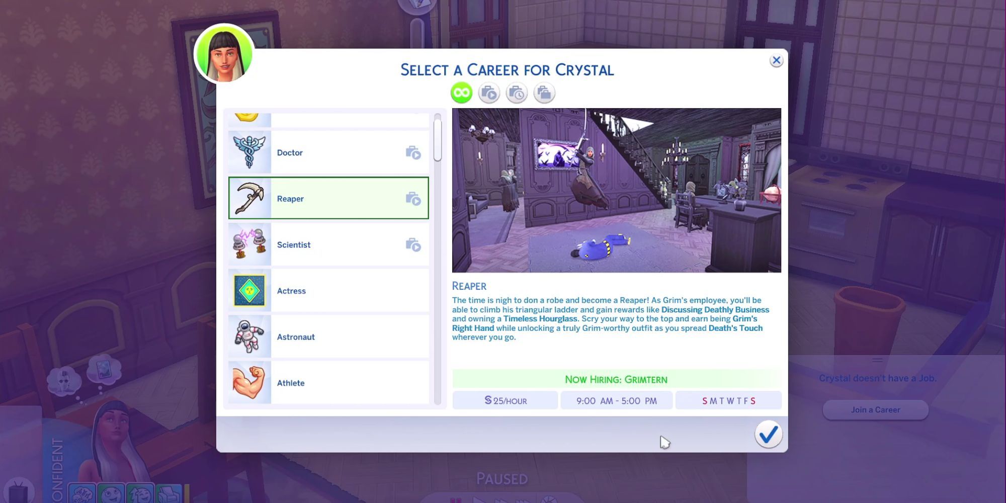 The Sims 4 Life and Death How to Join Reaper Career