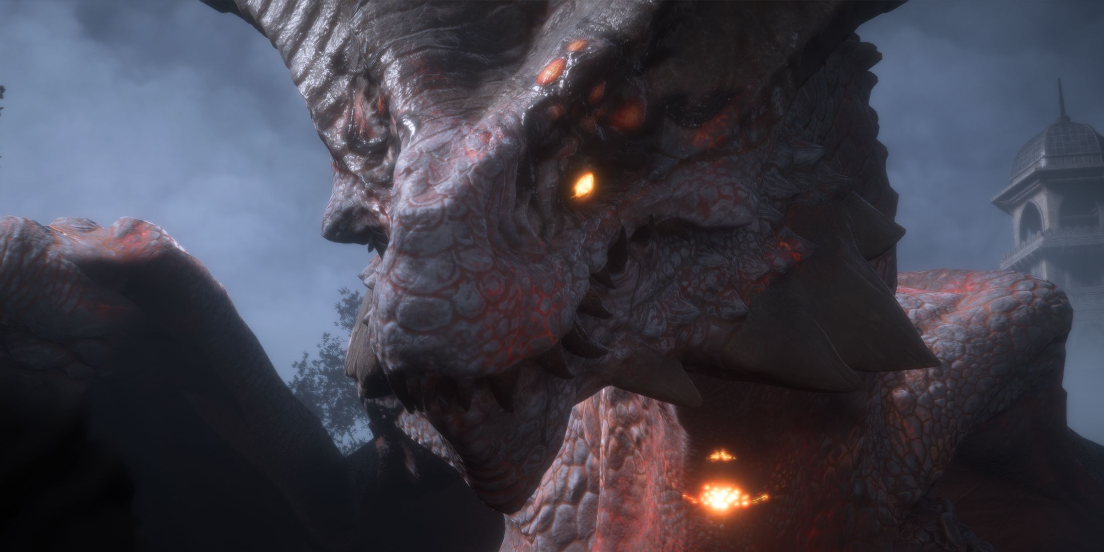 Closeup dragon in Dragon Age The Veilguard