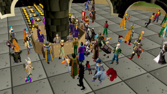 Best dragon games: the Grand Exchange filled with OSRS players