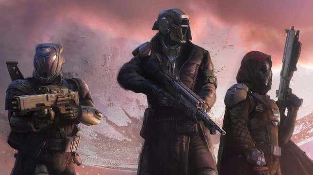 Concept art shows Destiny 1's Guardians. 