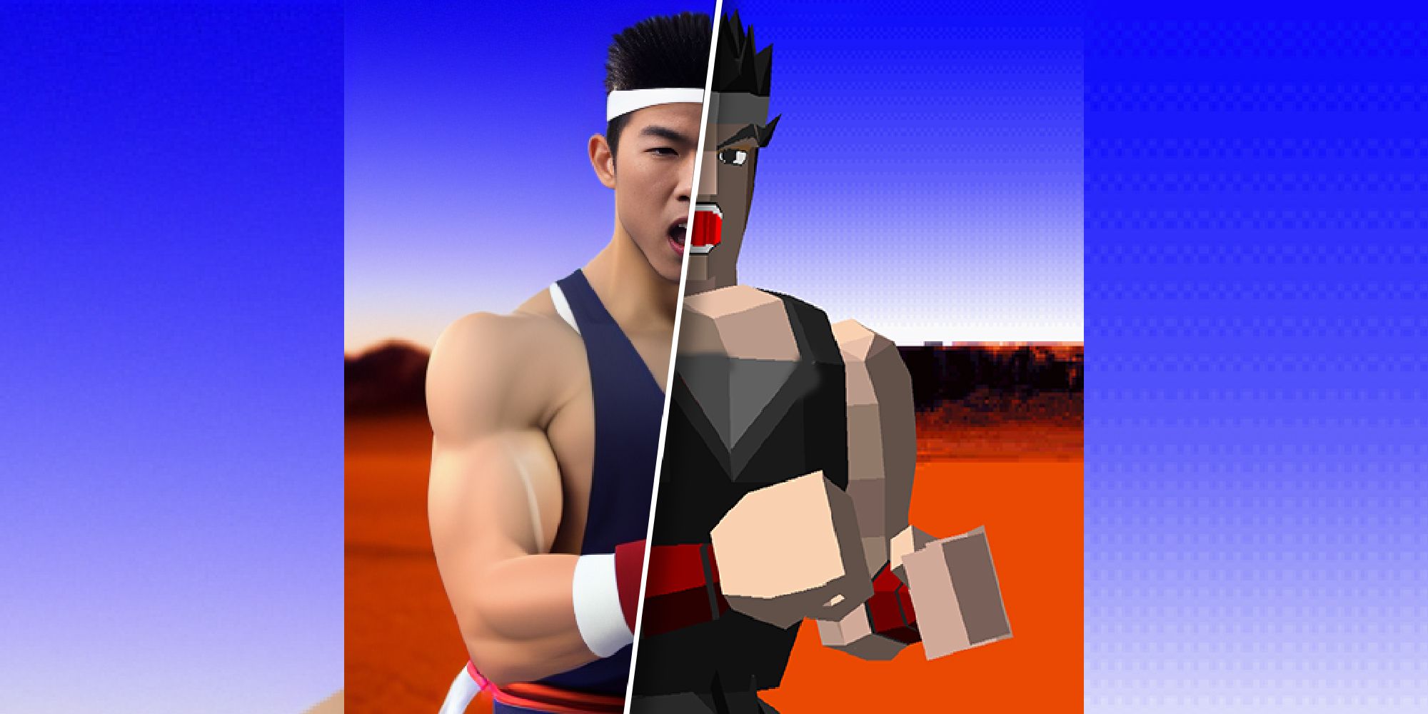 AI Upscale virtua fighter