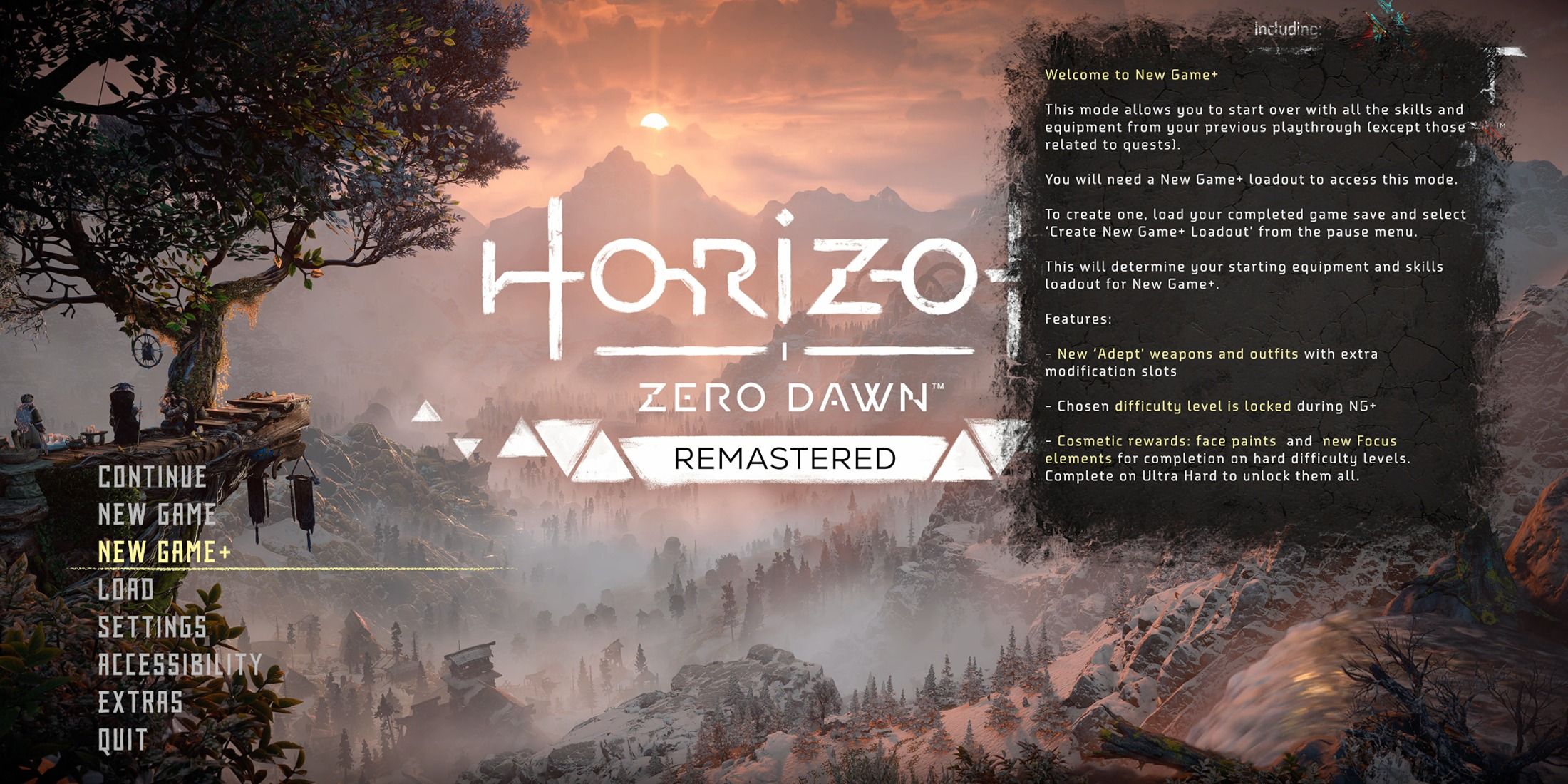 horizon zero dawn ng+ description