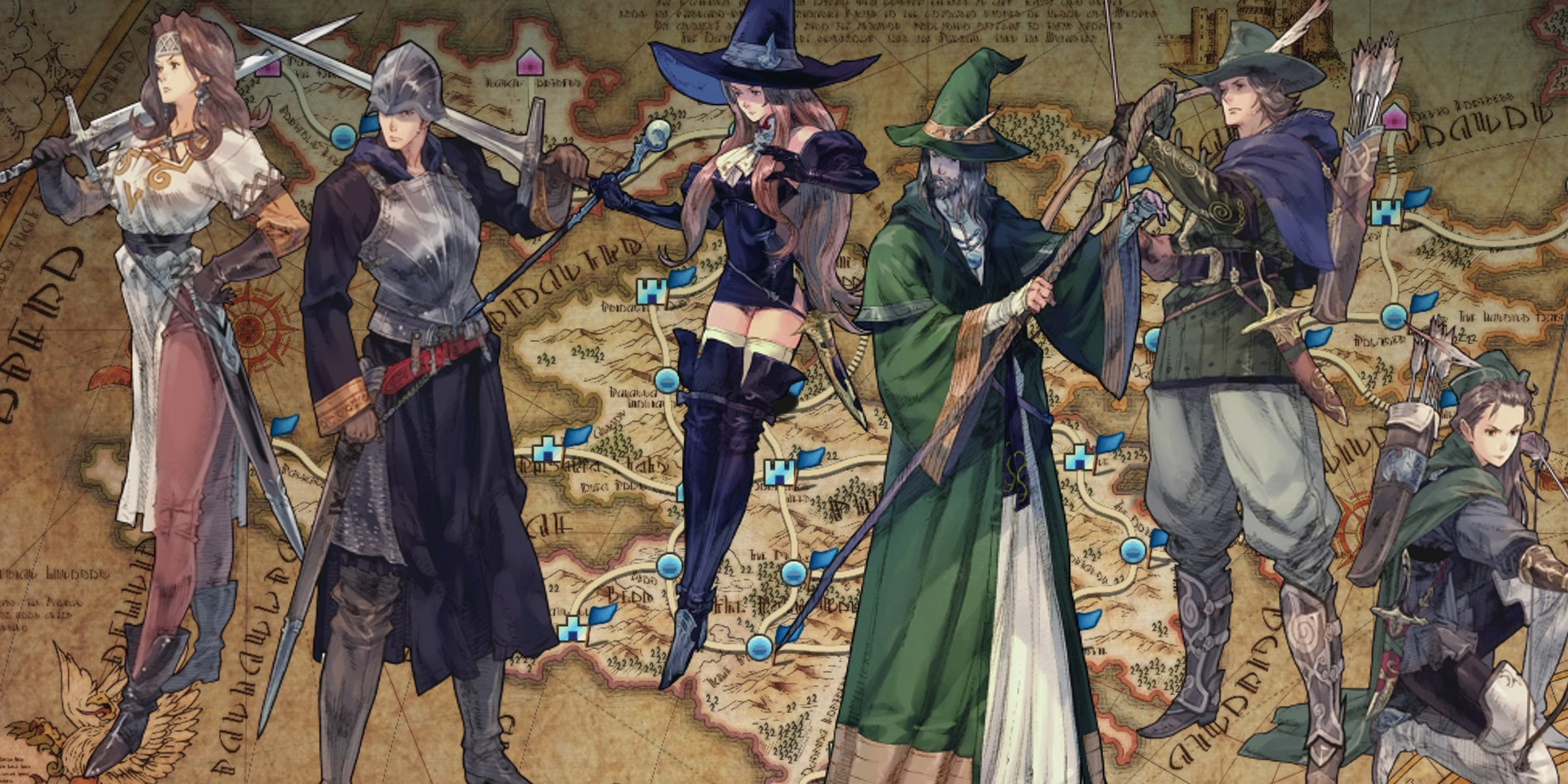 Tactics Ogre Reborn Classes on the World Map