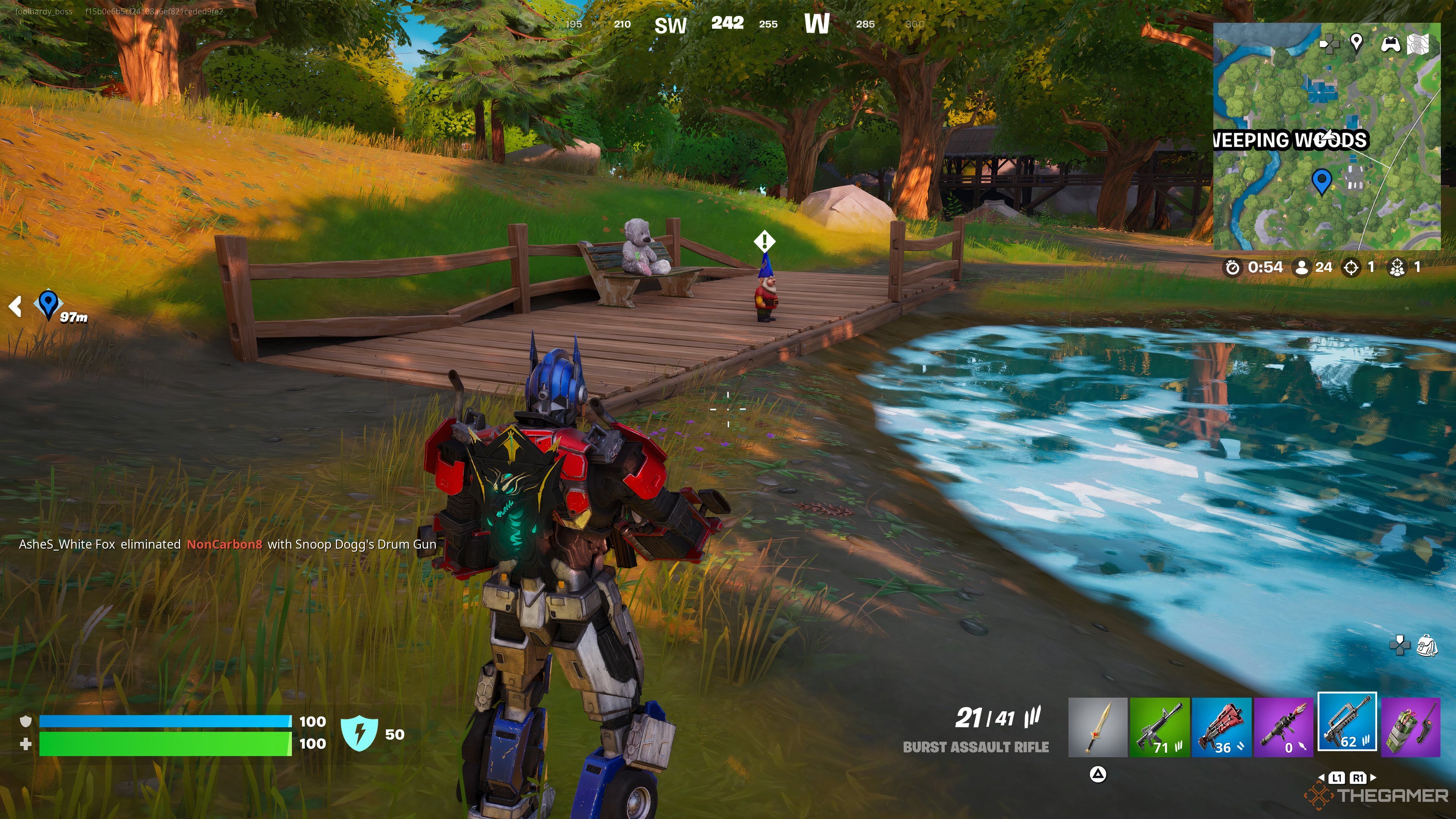 An image of hiddnes gnomes in Fortnite Chapter 2 Remix. 