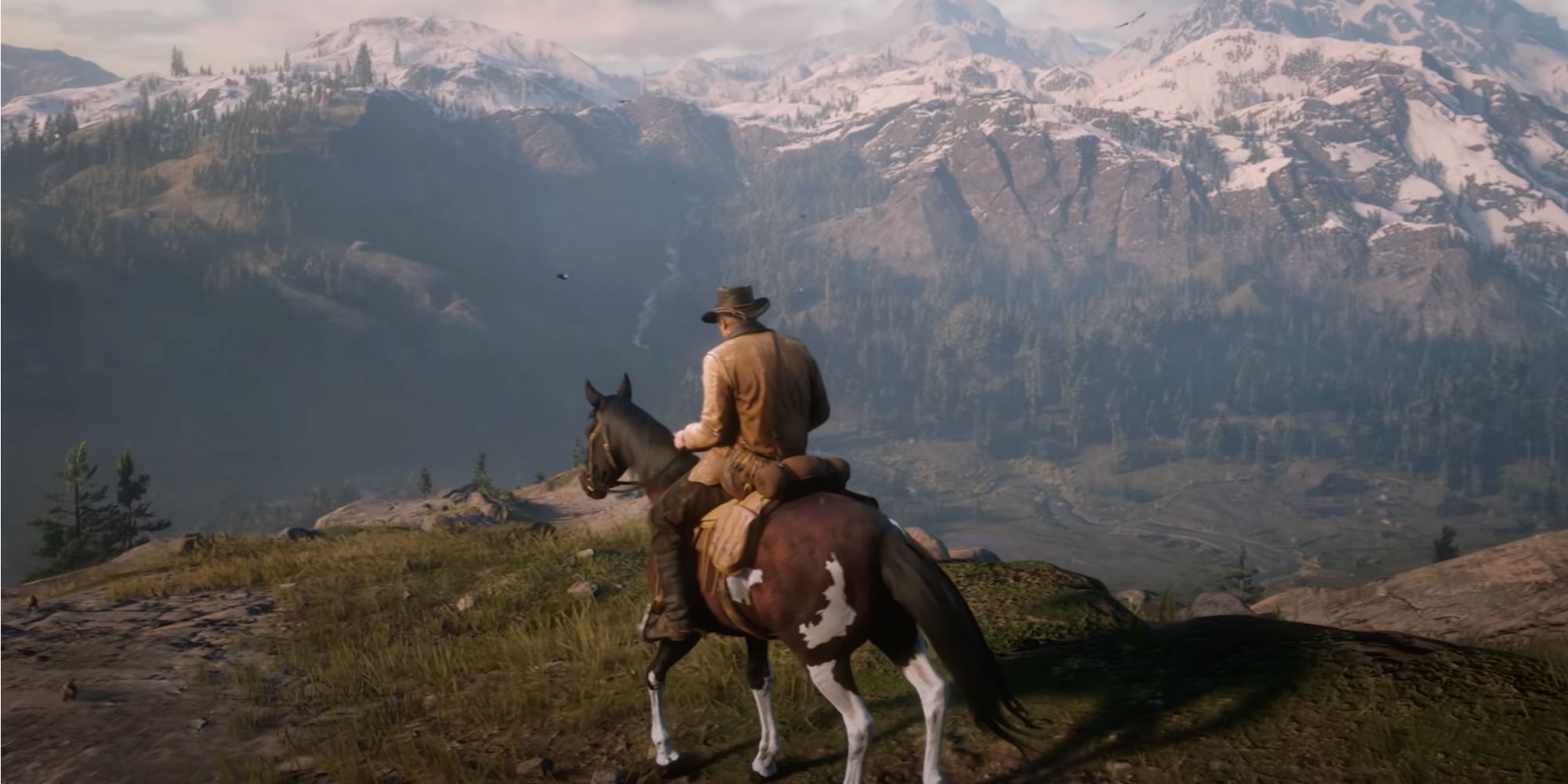 Arthur Morgan On Horseback in Red Dead Redemption 2