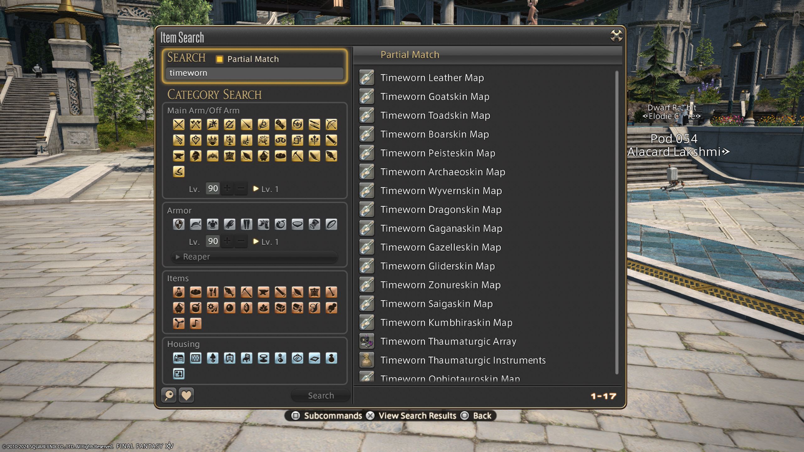 final fantasy 14 timeworn maps market board